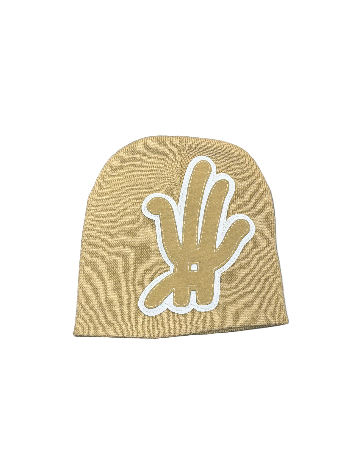 YKWYK BROWN White Patch BEANIE
