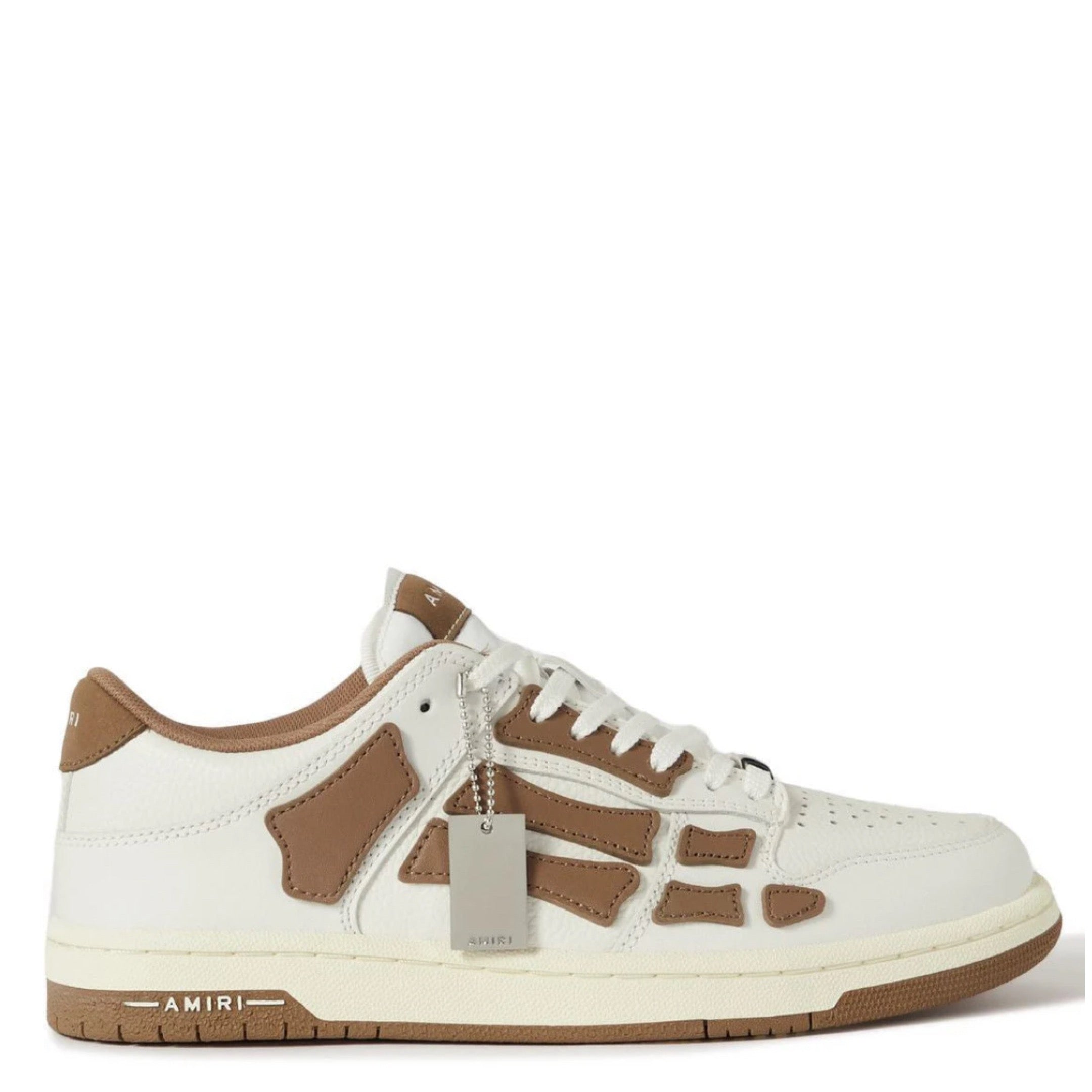 AMIRI SKEL TOP LOW IN WHITE & BROWN