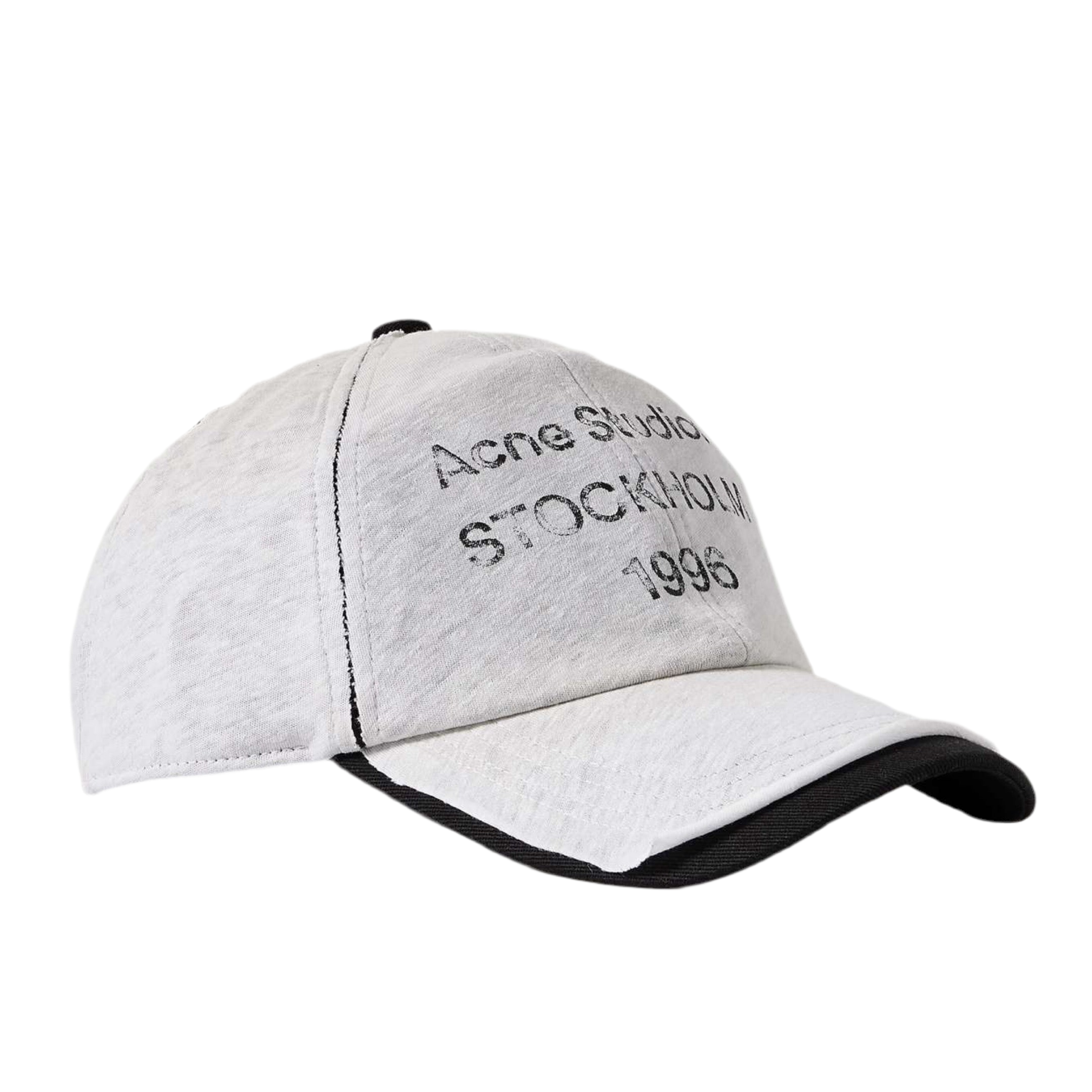 ACNE STUDIOS Carliy Layered Logo-Print Cotton and Hemp-Blend Jersey and Twill Baseball Cap