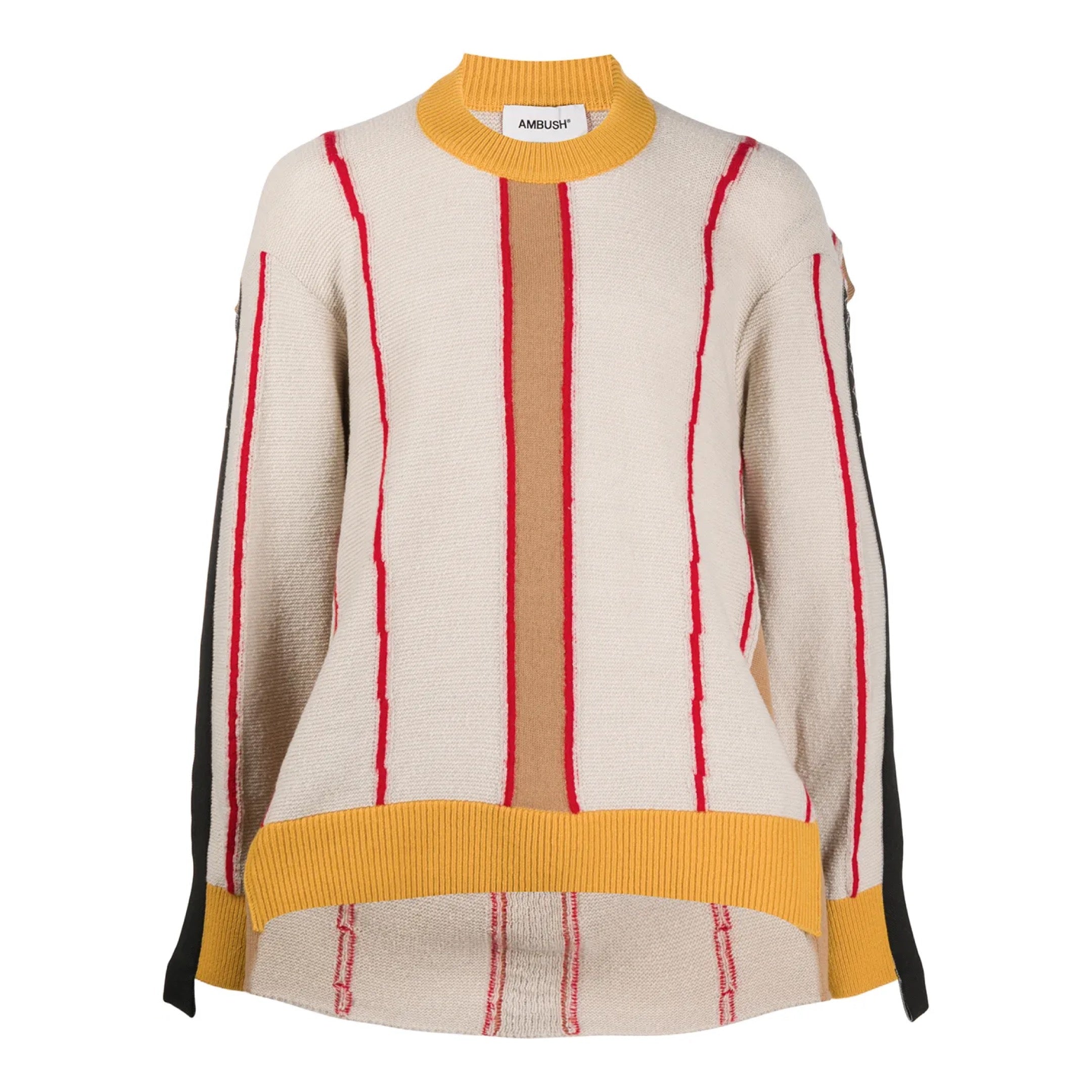 AMBUSH deconstructed crew neck sweatshirt