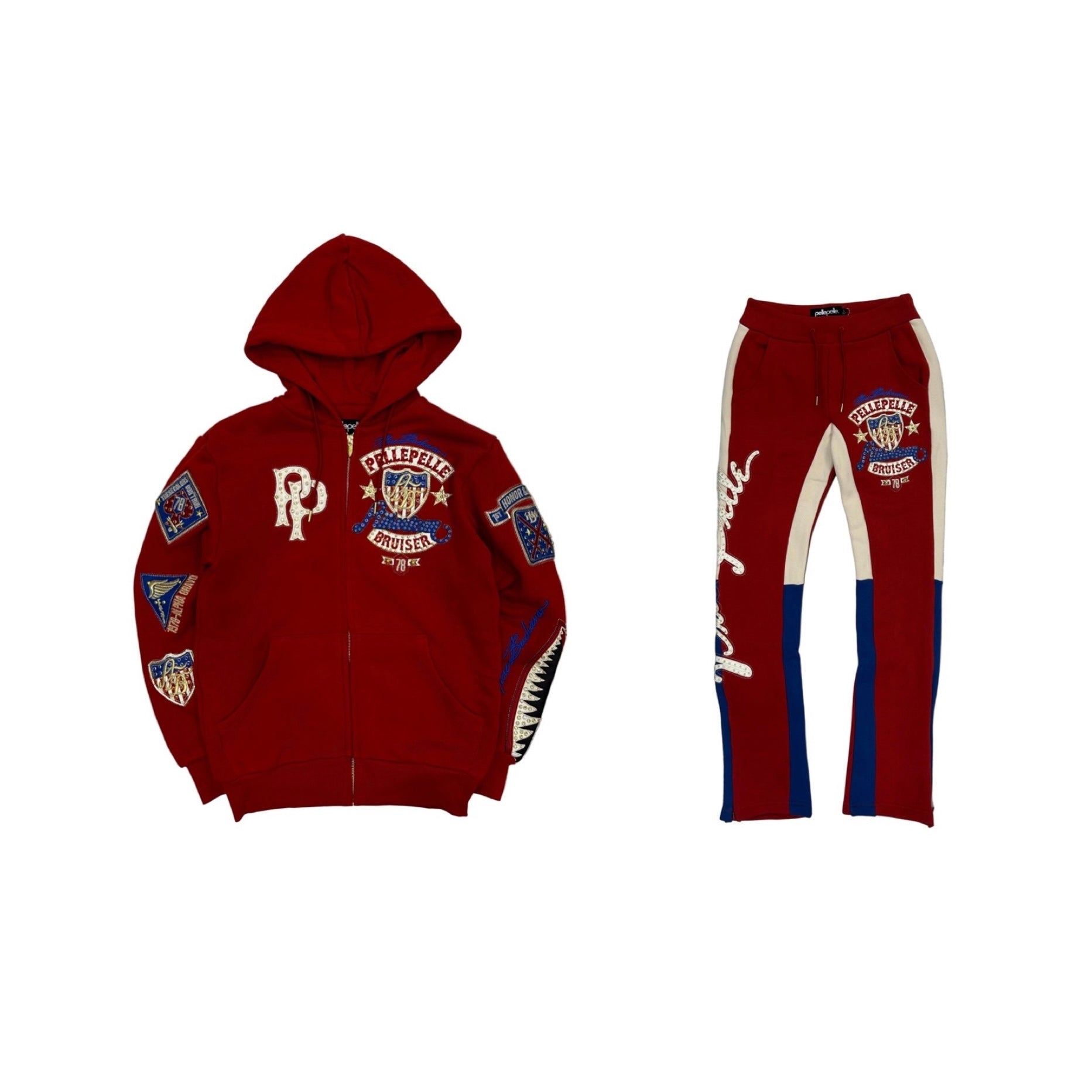 Pelle Pelle Bruiser Set in Red