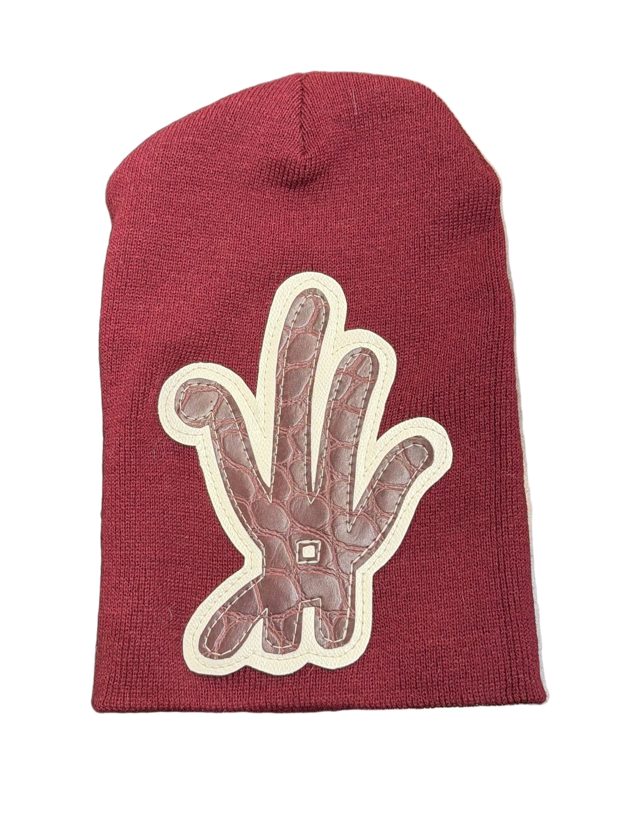 YKWYK LONG BEANIE burgundy