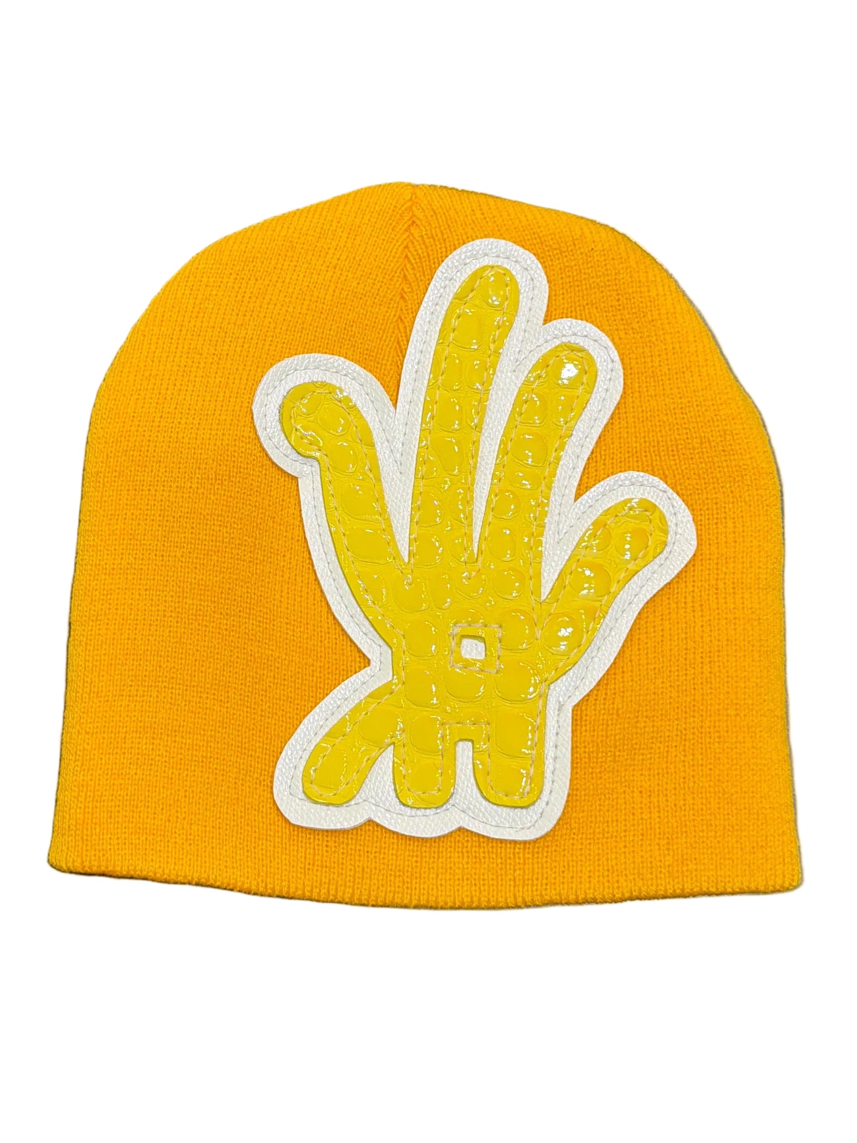 YKWYK CROC BEANIE YELLOW