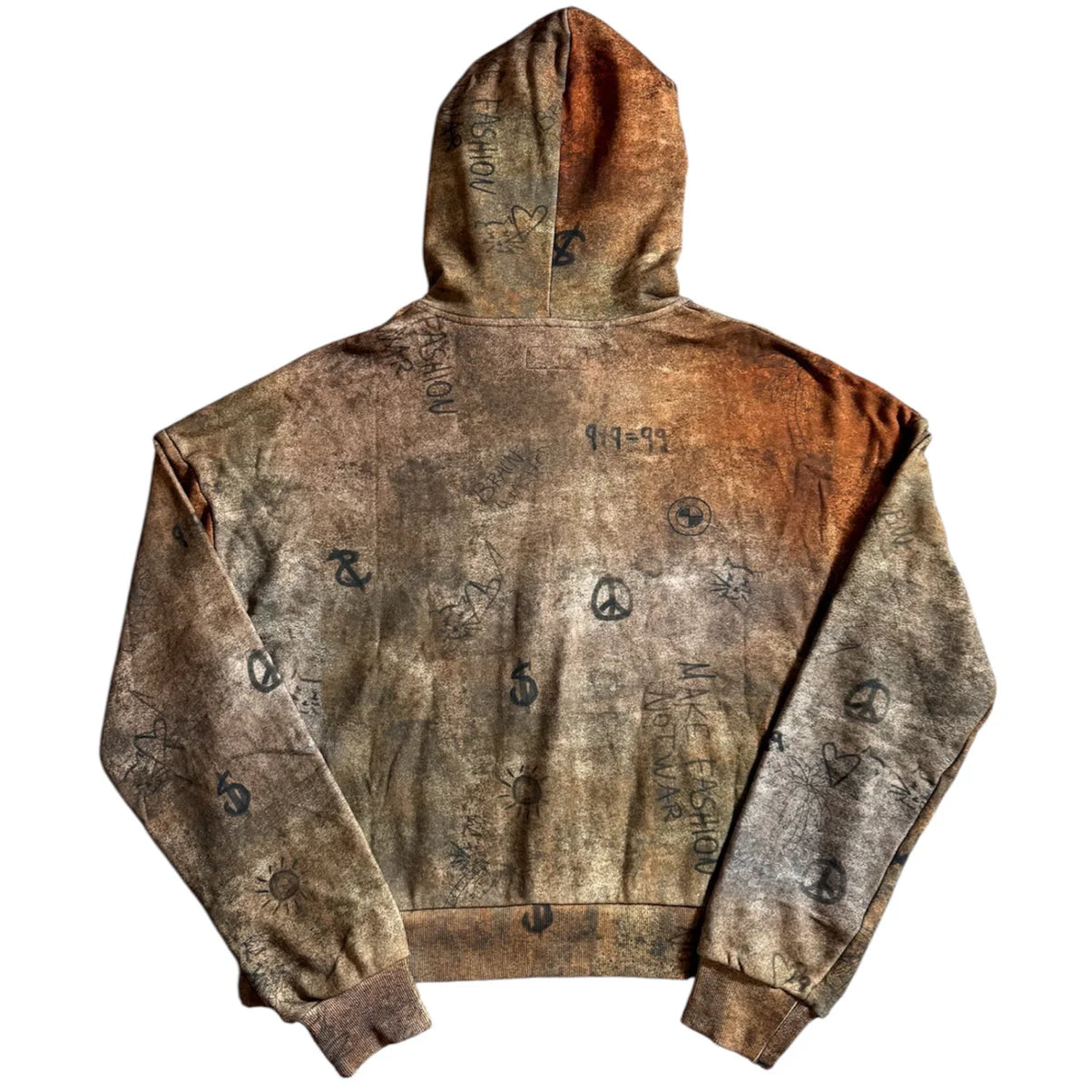 BRAINWASH Graffiti Hoodie Tweed