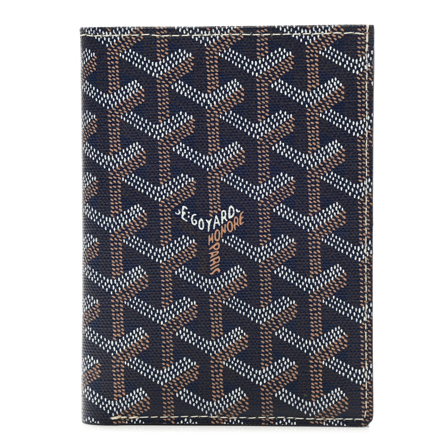Goyard Goyardine Moliere Wallet Navy