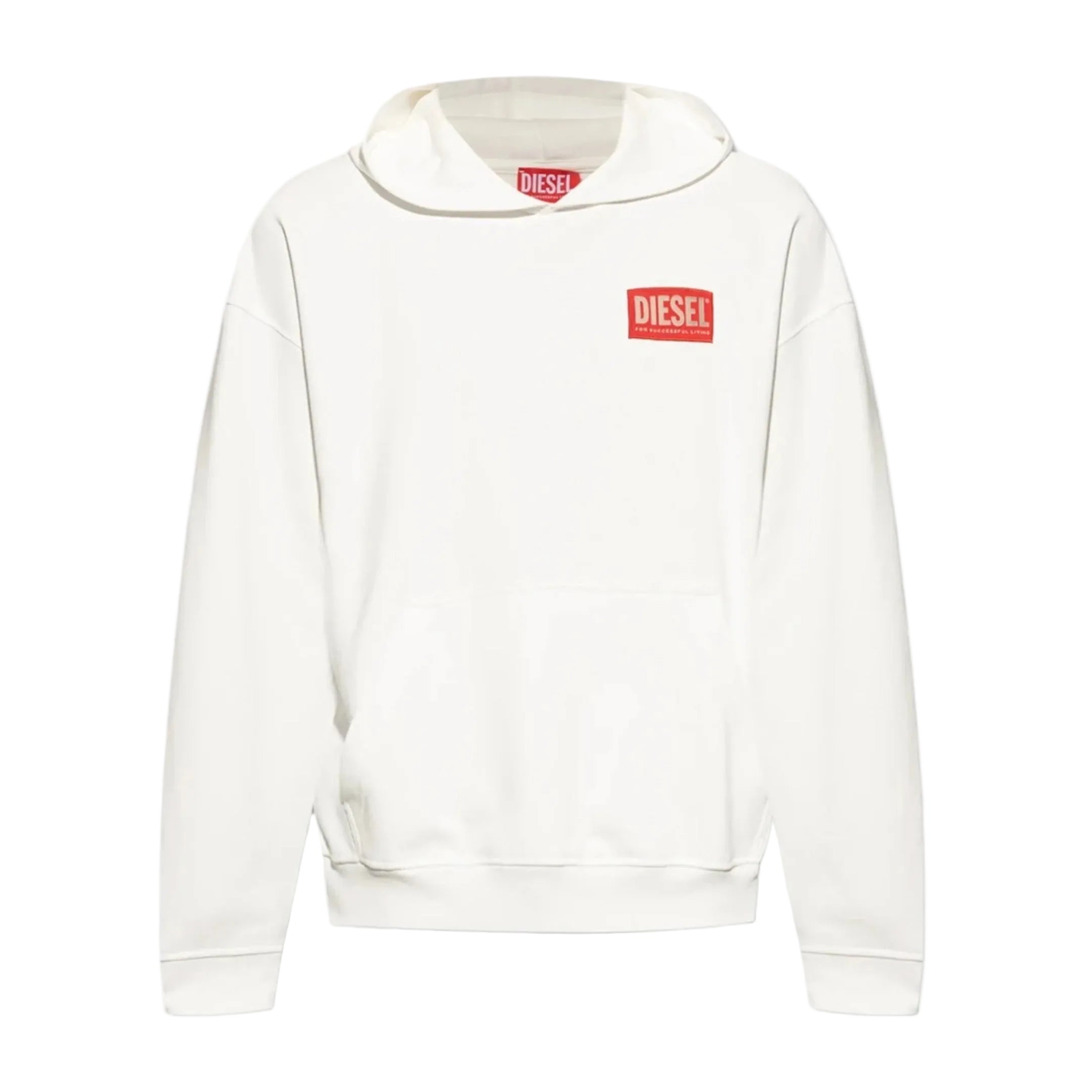 DIESEL S-Boxt Hoodie Off White