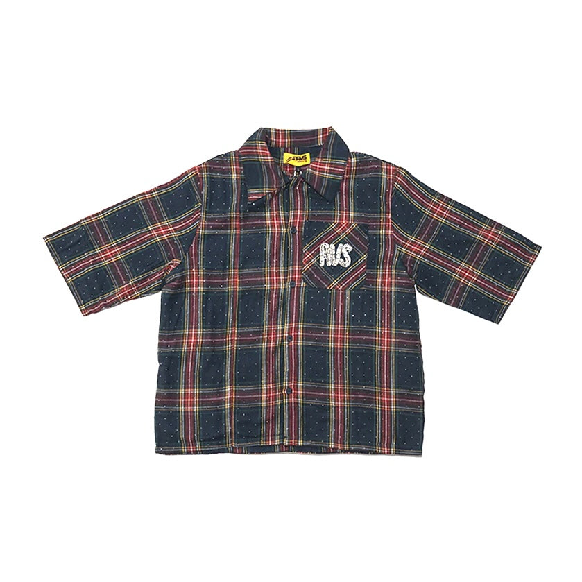 RVS LABS Navy/Crimson "Lumière" Flannel