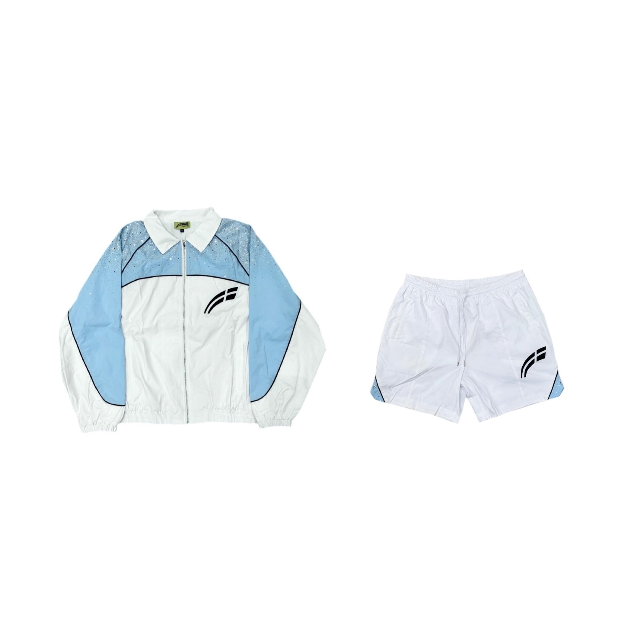 RVS LABS| WHITE SKY BLUE ASTRAL WINDBREAKER SET