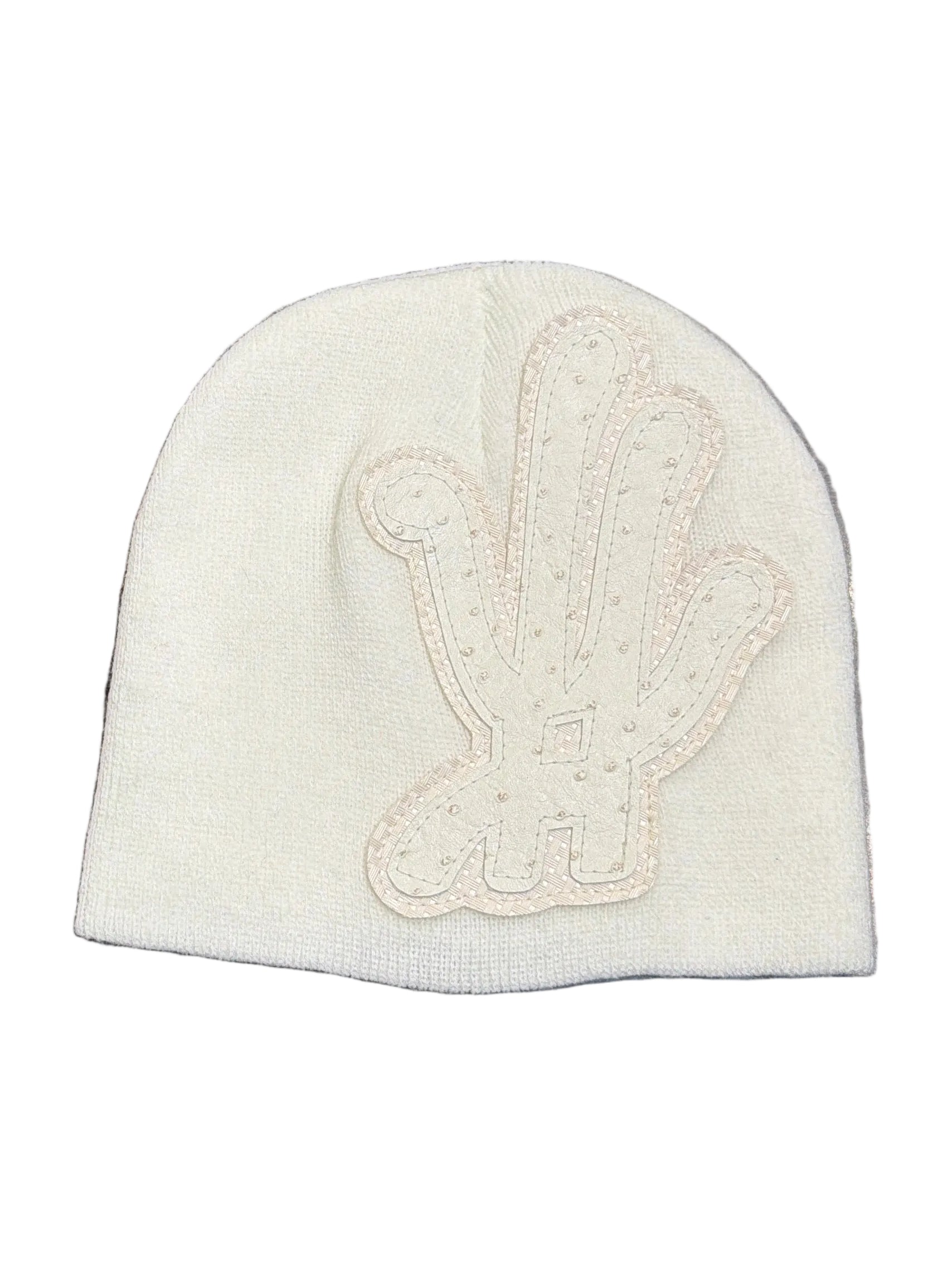 YKWYK CROC BEANIE WHITE