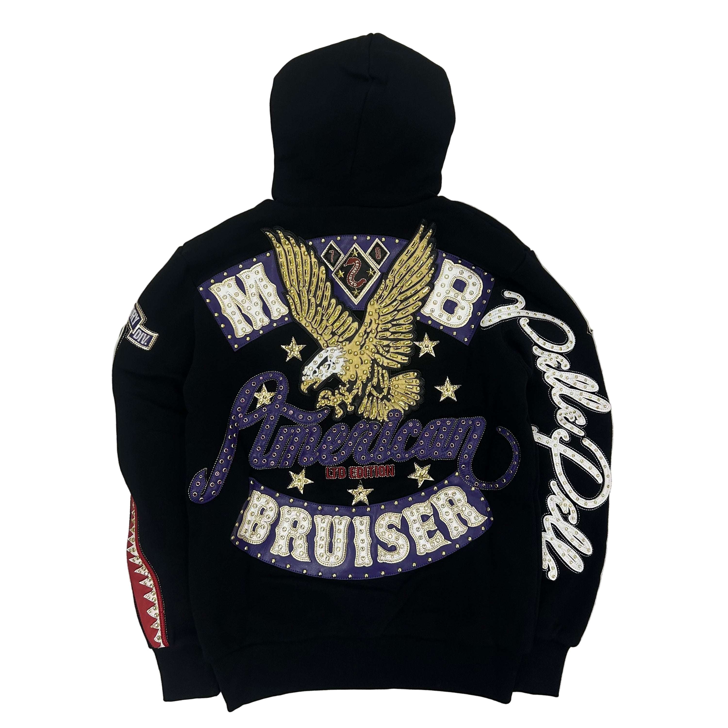 Pelle Pelle Bruiser Set in Black & Purple