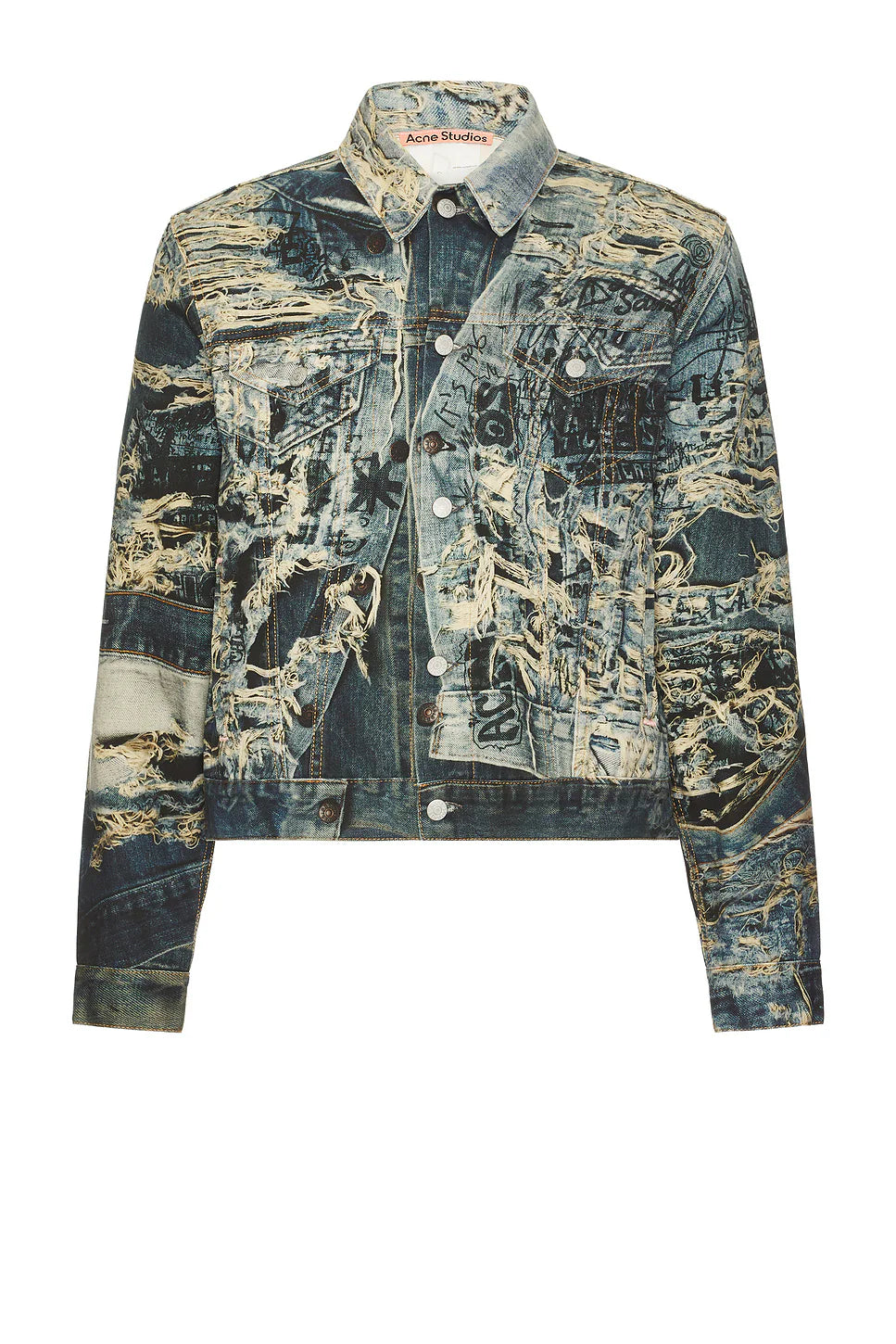 Acne Studios Navy Trompe L'oeil Denim Jacket