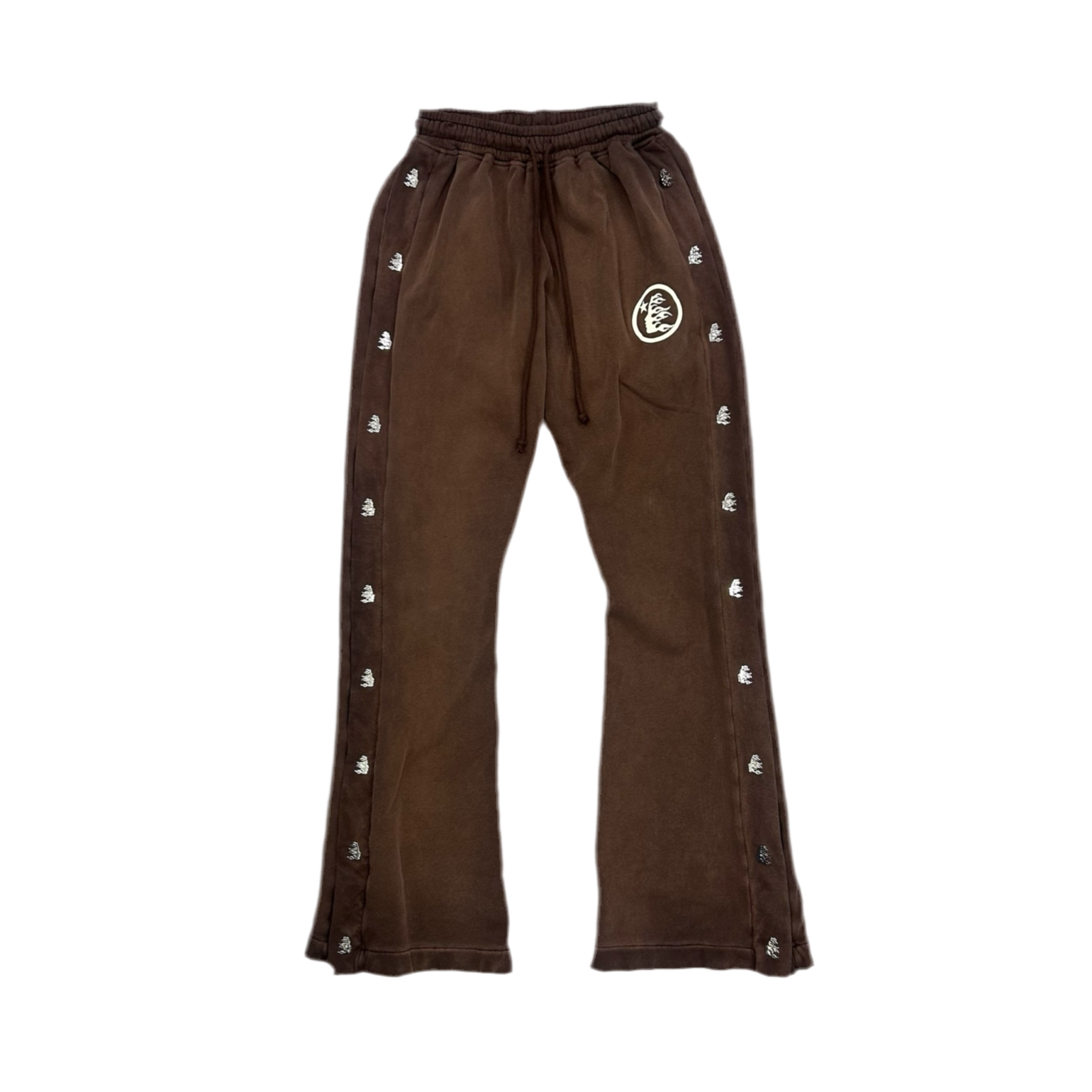 HELLSTAR MIRROR FACE BROWN SWEATS