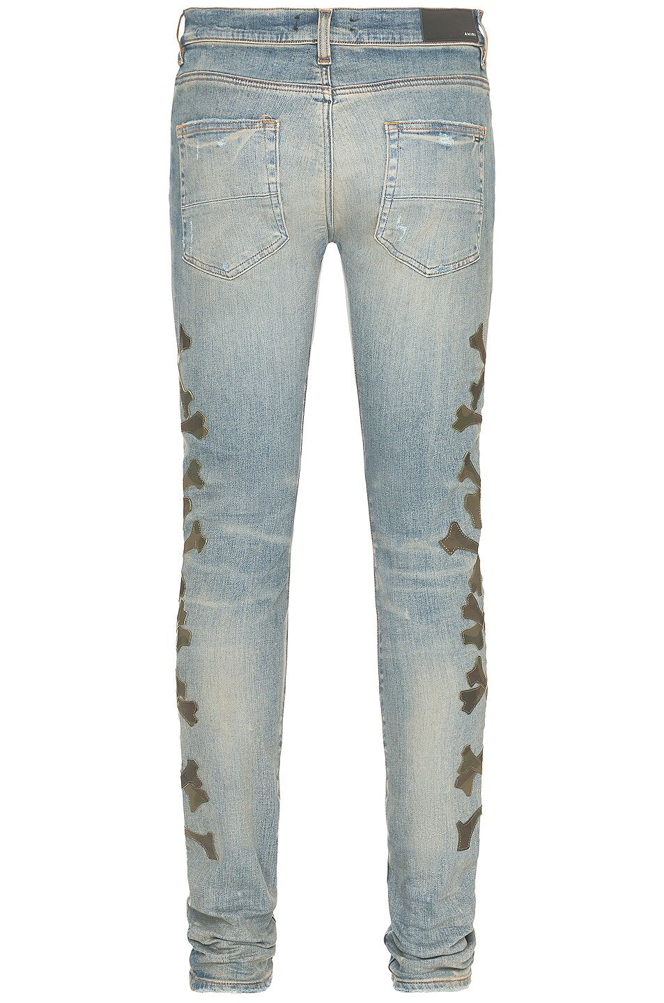 Amiri Camo Bones Jean Clay Indigo