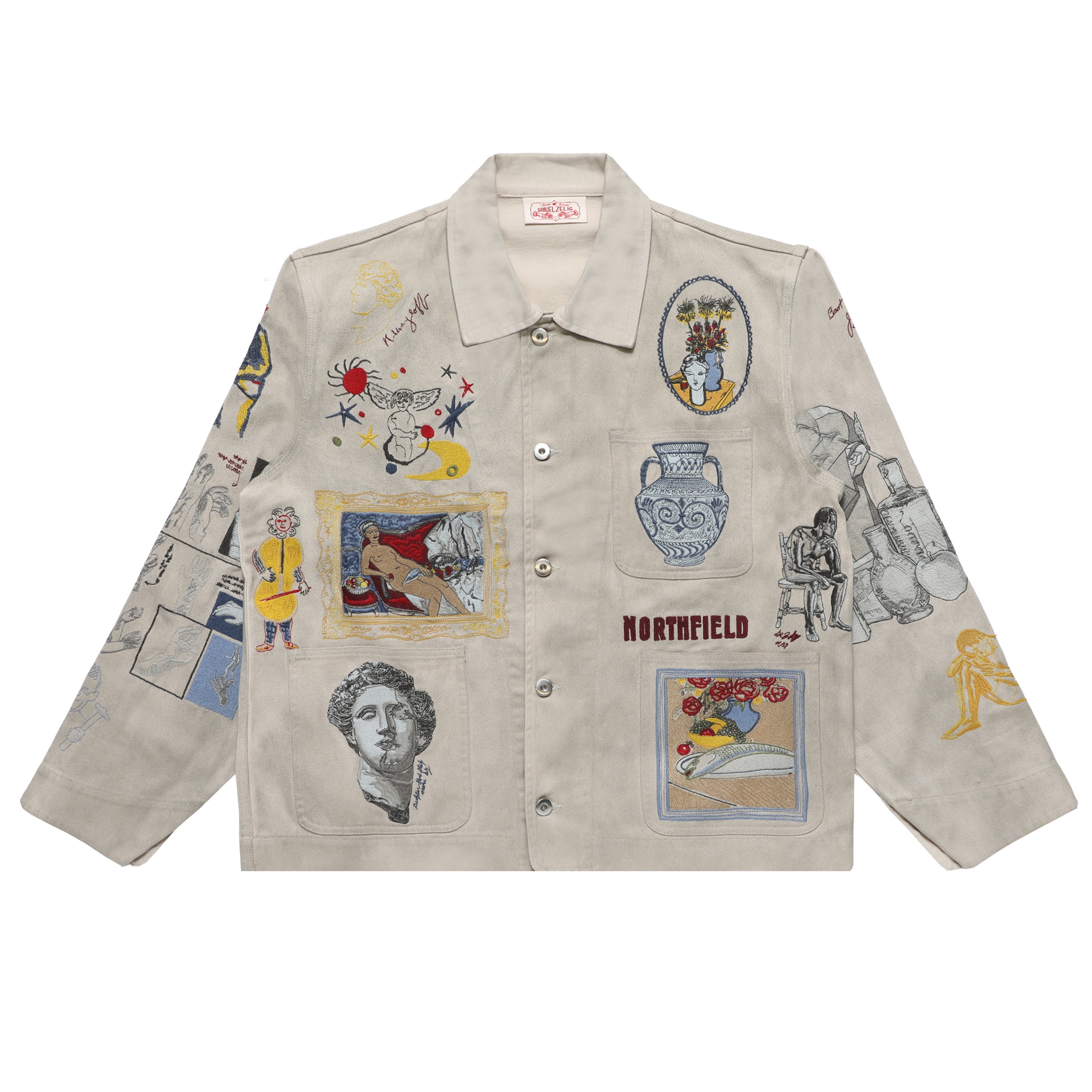 Samuel Zelig Northfield Chore Jacket Smoke Grey