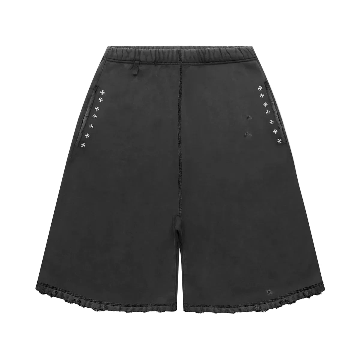 ASKYURSELF CROSS STUDS CAPRI VINTAGE FLEECE SHORTS