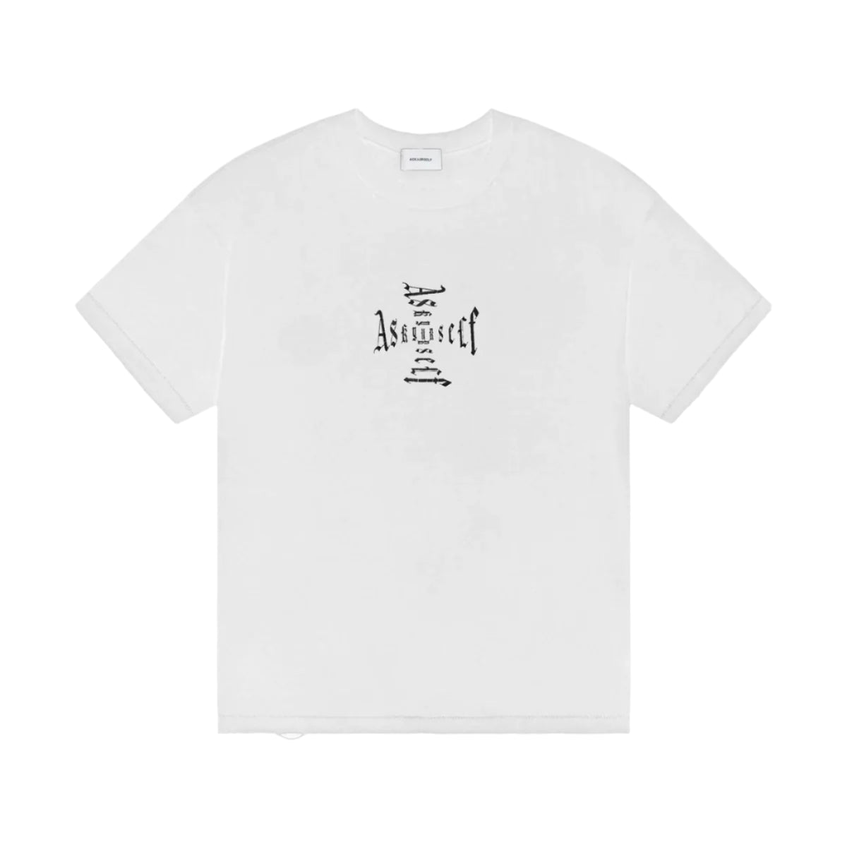 ASKYURSELF CROSS LOGO VINTAGE T (WHITE)