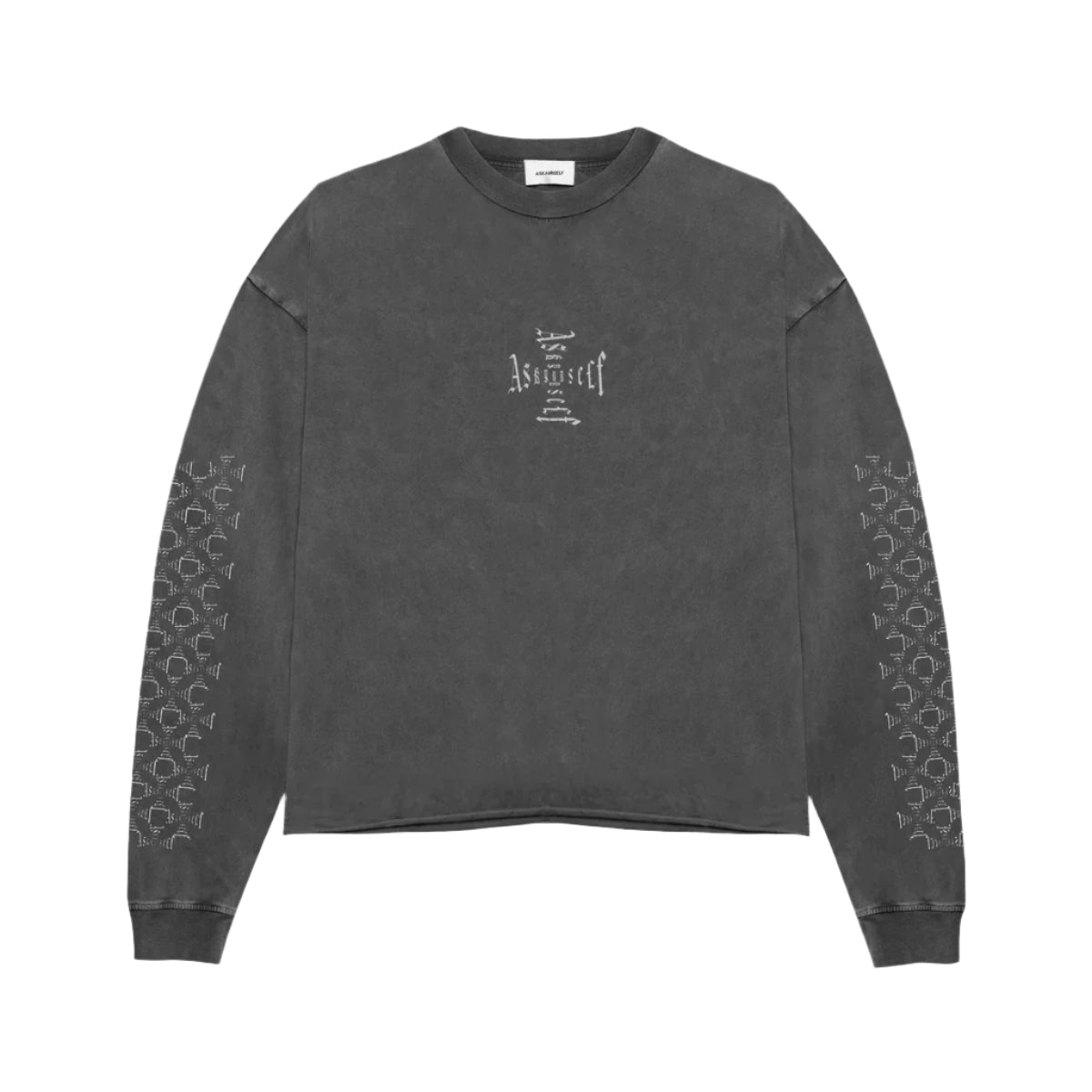 ASKYURSELF CROSS LOGO VINTAGE LS (BLACK)