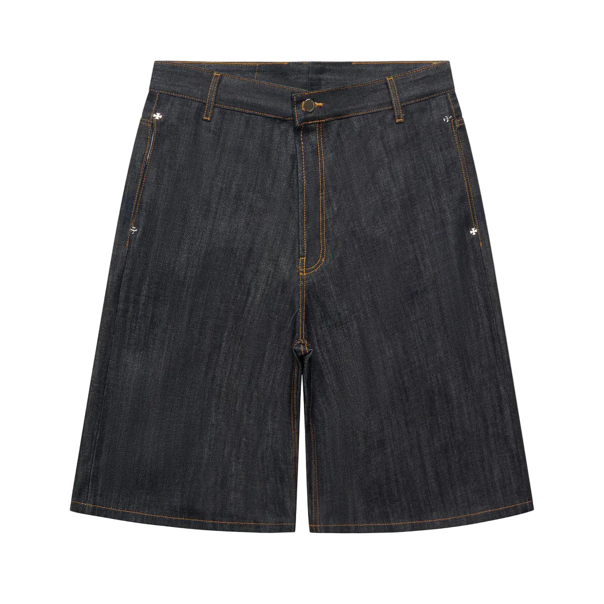 ASKYURSELF INDIGO DENIM BAGGY SHORTS