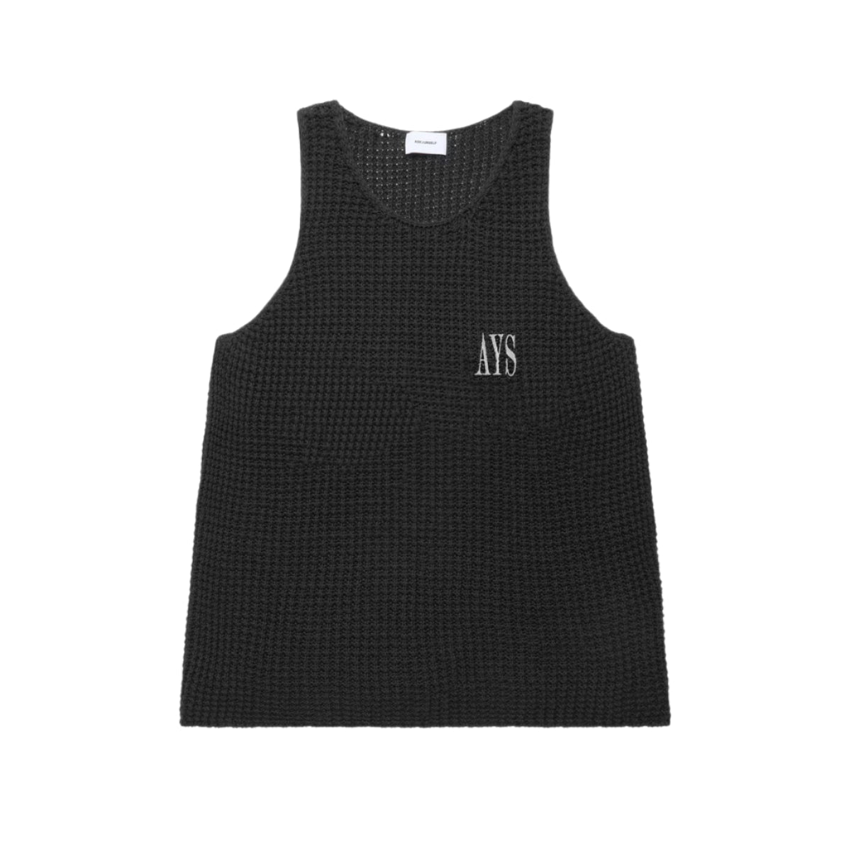 ASKYURSELF AYS KNIT CROCHET TANK (BLACK)