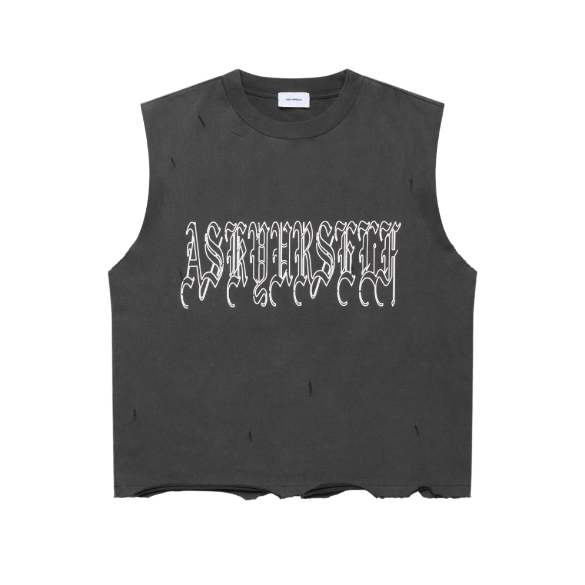 ASKYURSELF GOTH LOGO TANK (VINTAGE BLACK)