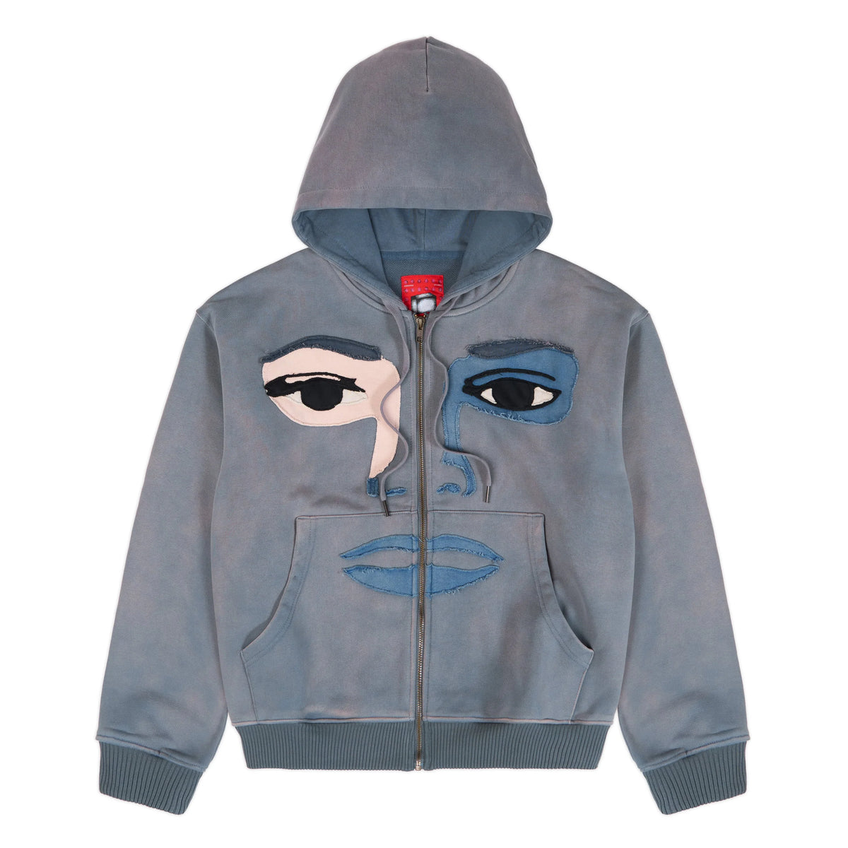 kid super Face Hoodie-SLATE