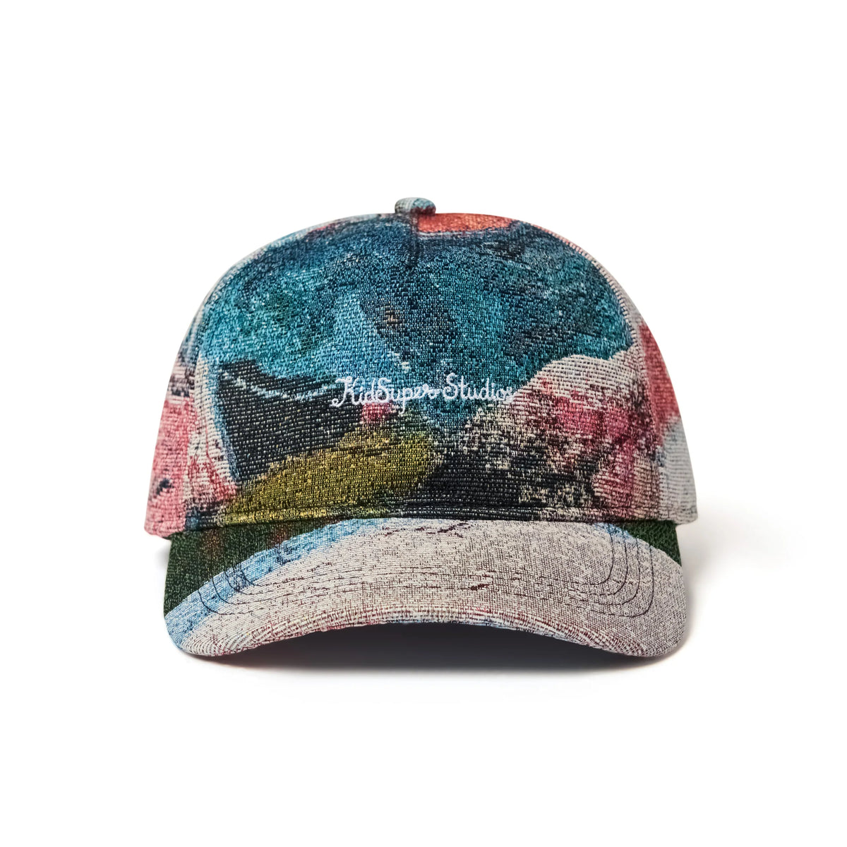 KID SUPER Jaquard Art Script logo hat-MULTI