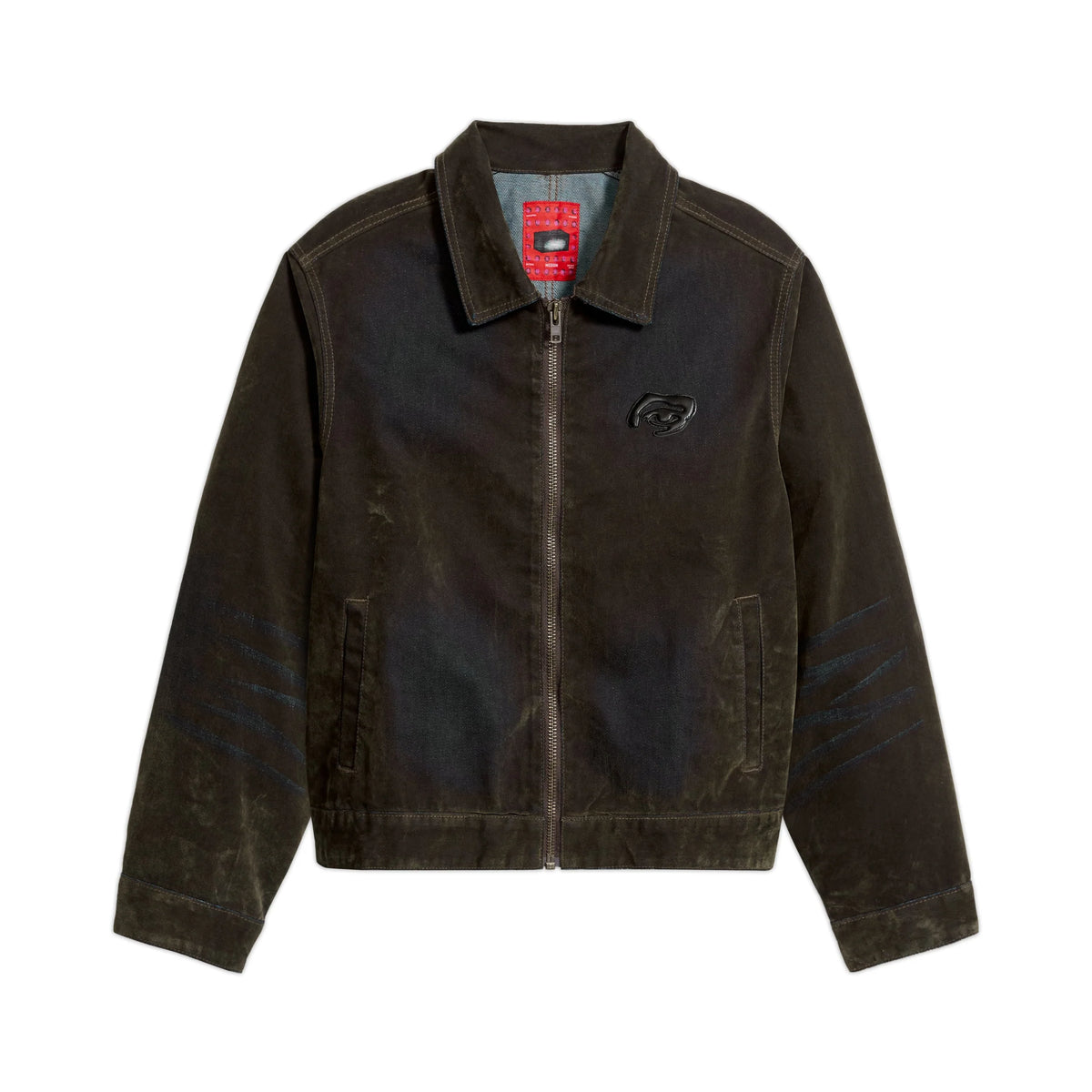 KID SUPER Flocked Work Jacket-Brown