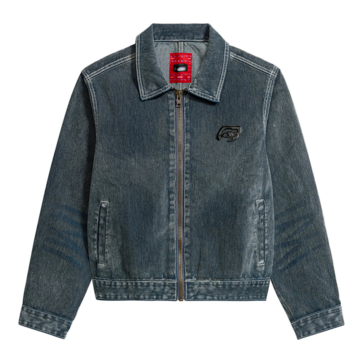 KID SUPER Flocked Work Jacket-Washed Gray