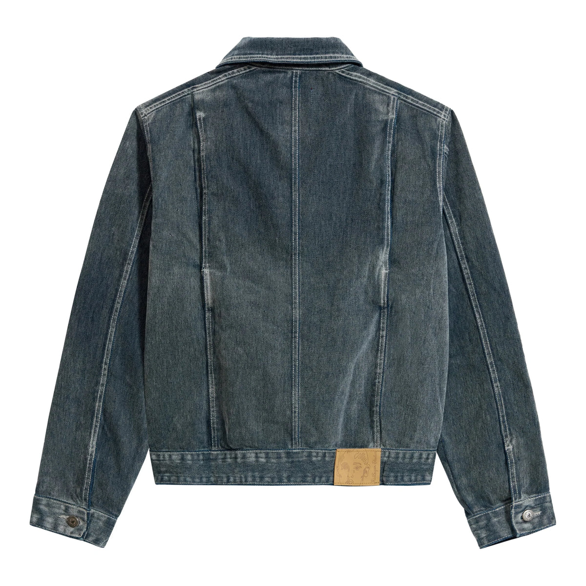 KID SUPER Flocked Work Jacket-Washed Gray