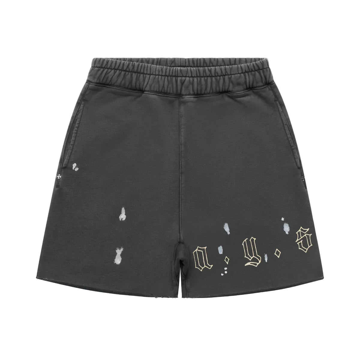 ASKYURSELF AYS VINTAGE FLEECE SHORTS BLACK