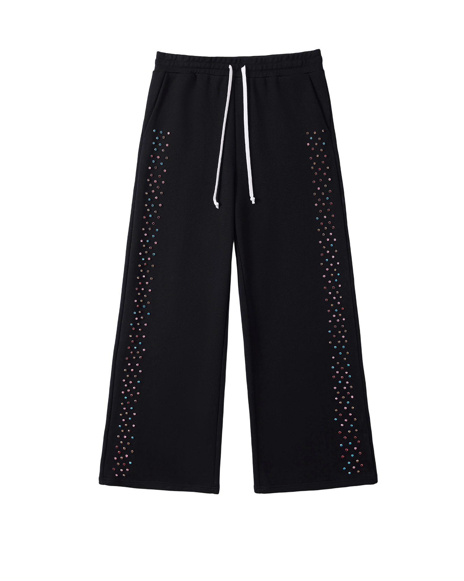 AZVA Crystal Cactus Sweats Black