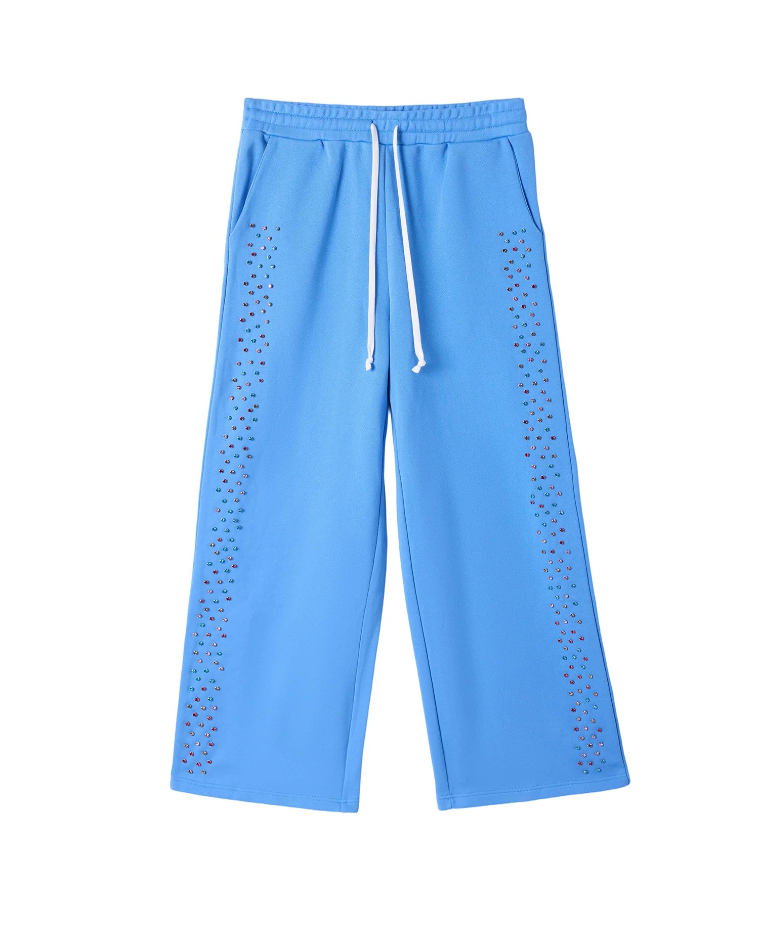 AZVA CRYSTAL CACTUS SWEATS BABY BLUE