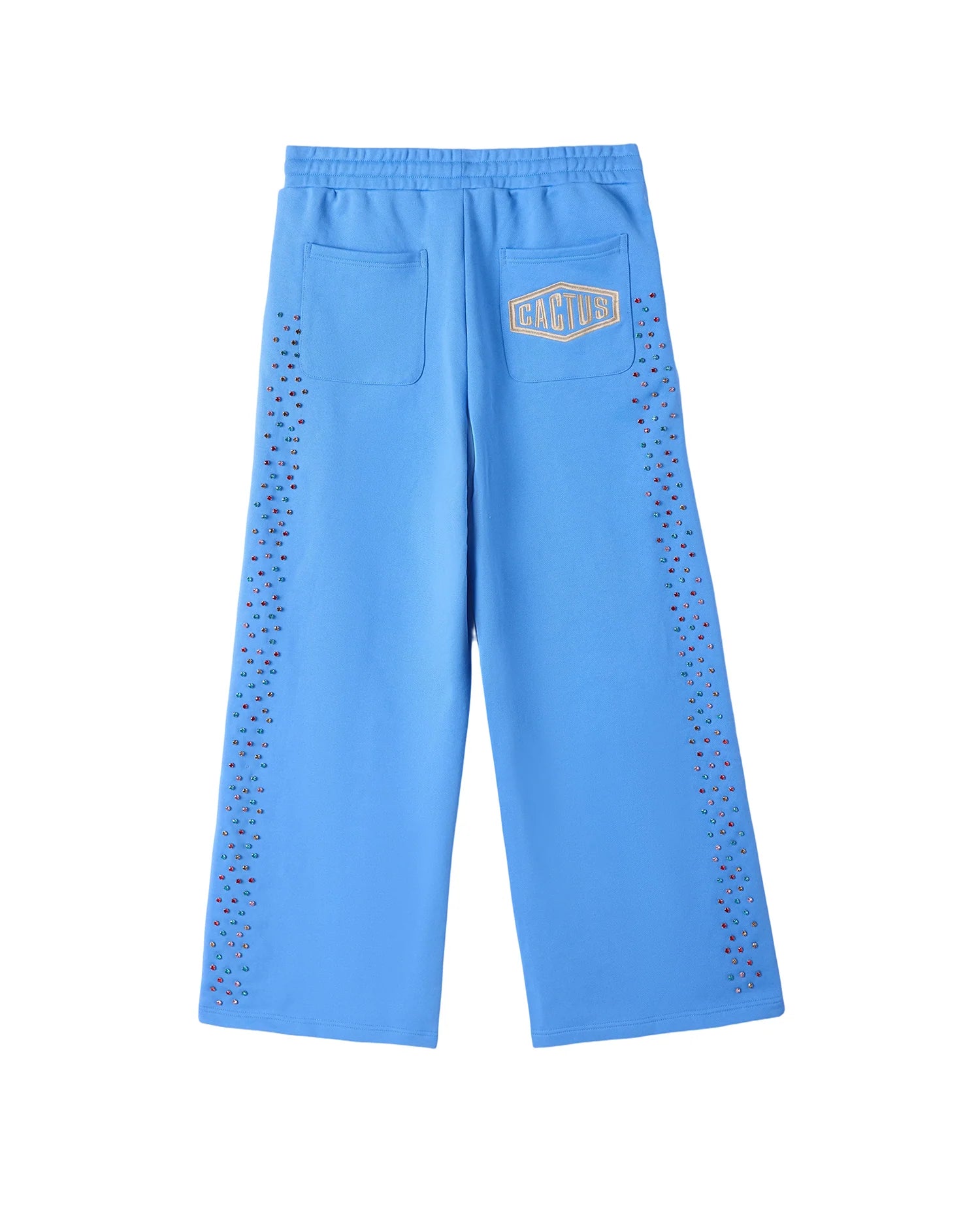 AZVA CRYSTAL CACTUS SWEATS BABY BLUE