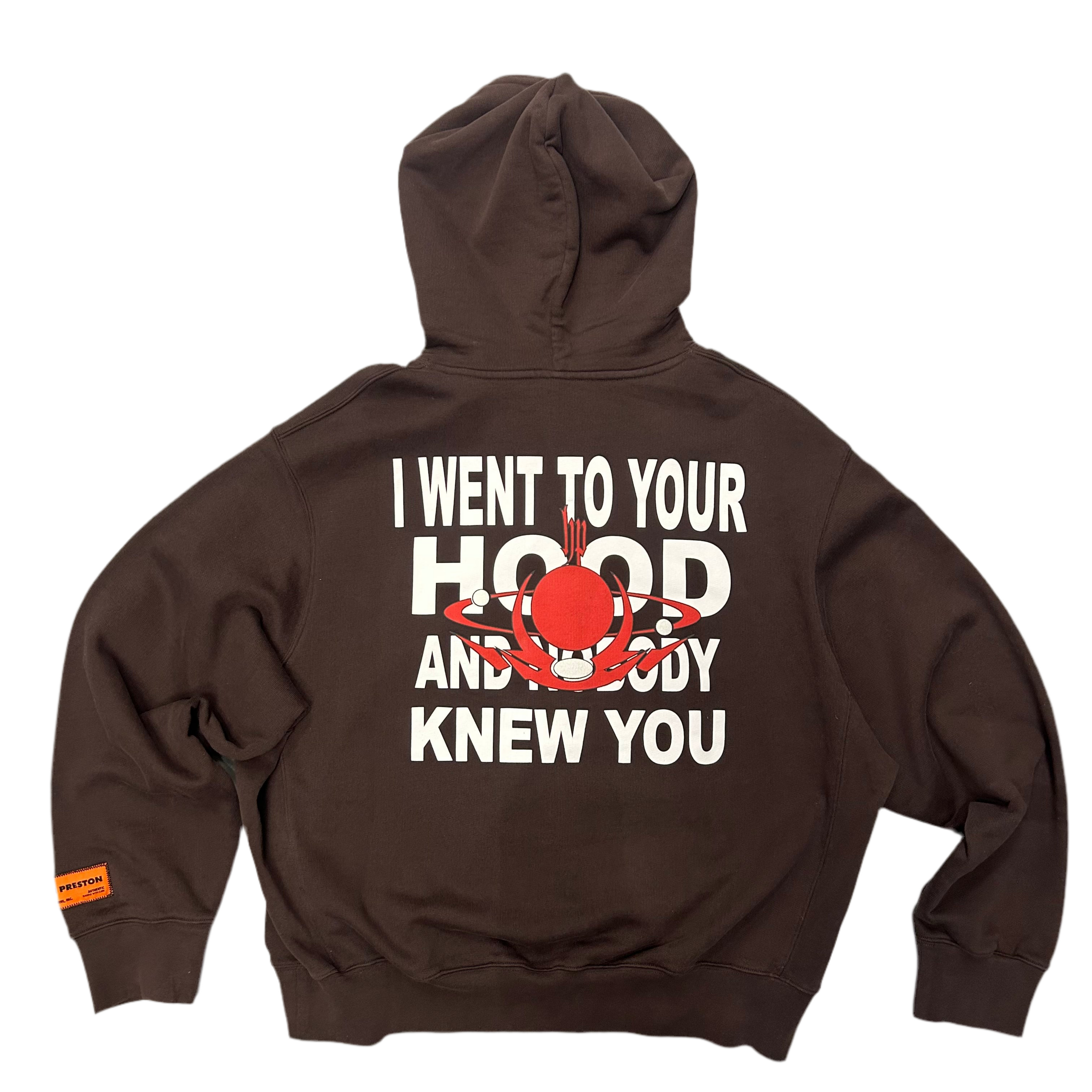 HERON PRESTON HP JOLLY HOODIE BROWN YELLOW