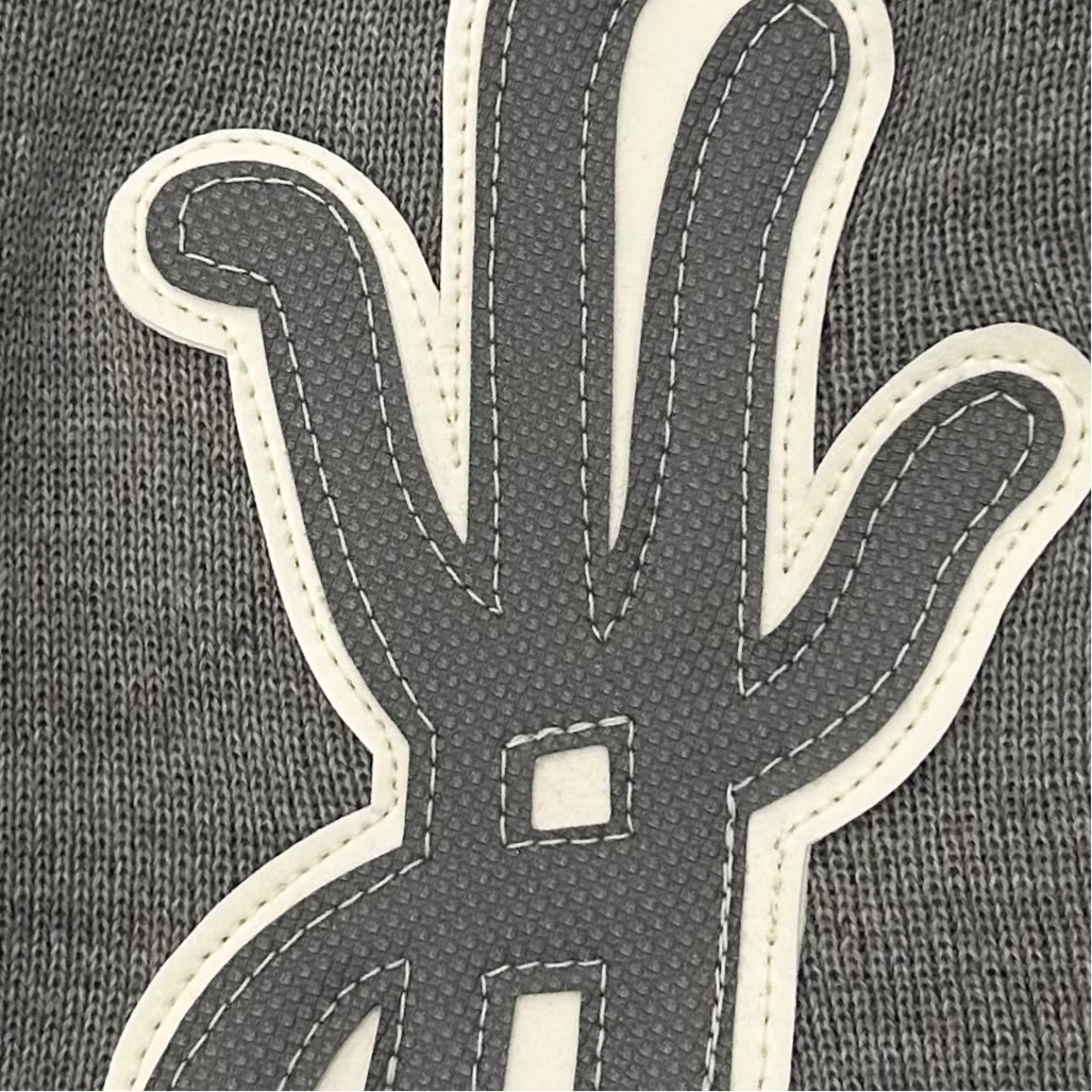 YKWYK LONG GREY BEANIE