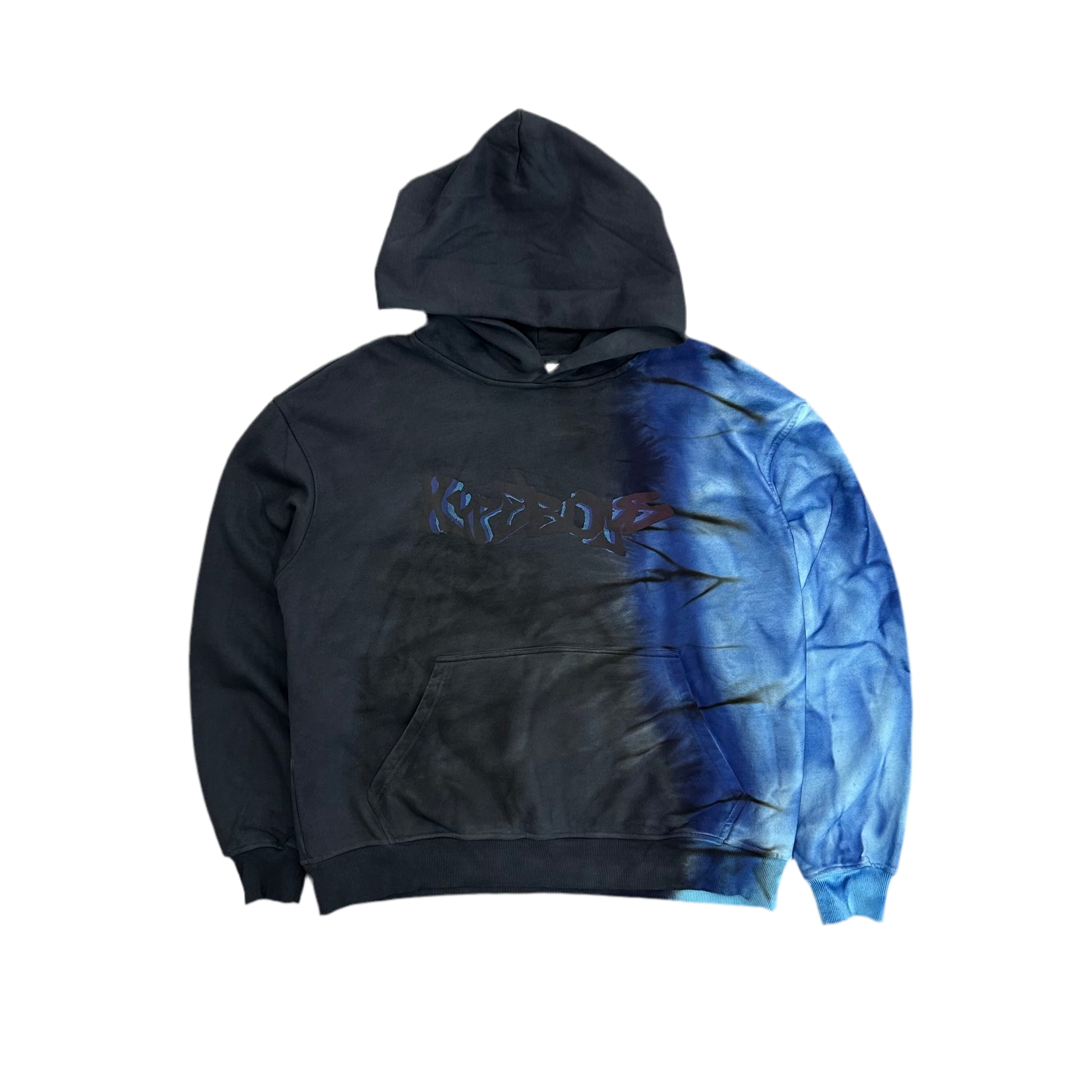 HYPEBOYS TIE DYE TWIST HOODIE ( BLUE )