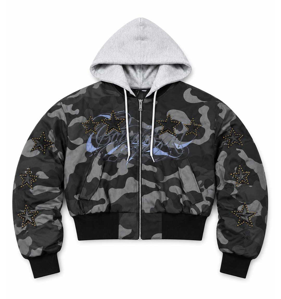 BOREDOM KILLS Bomber Jacket Camo