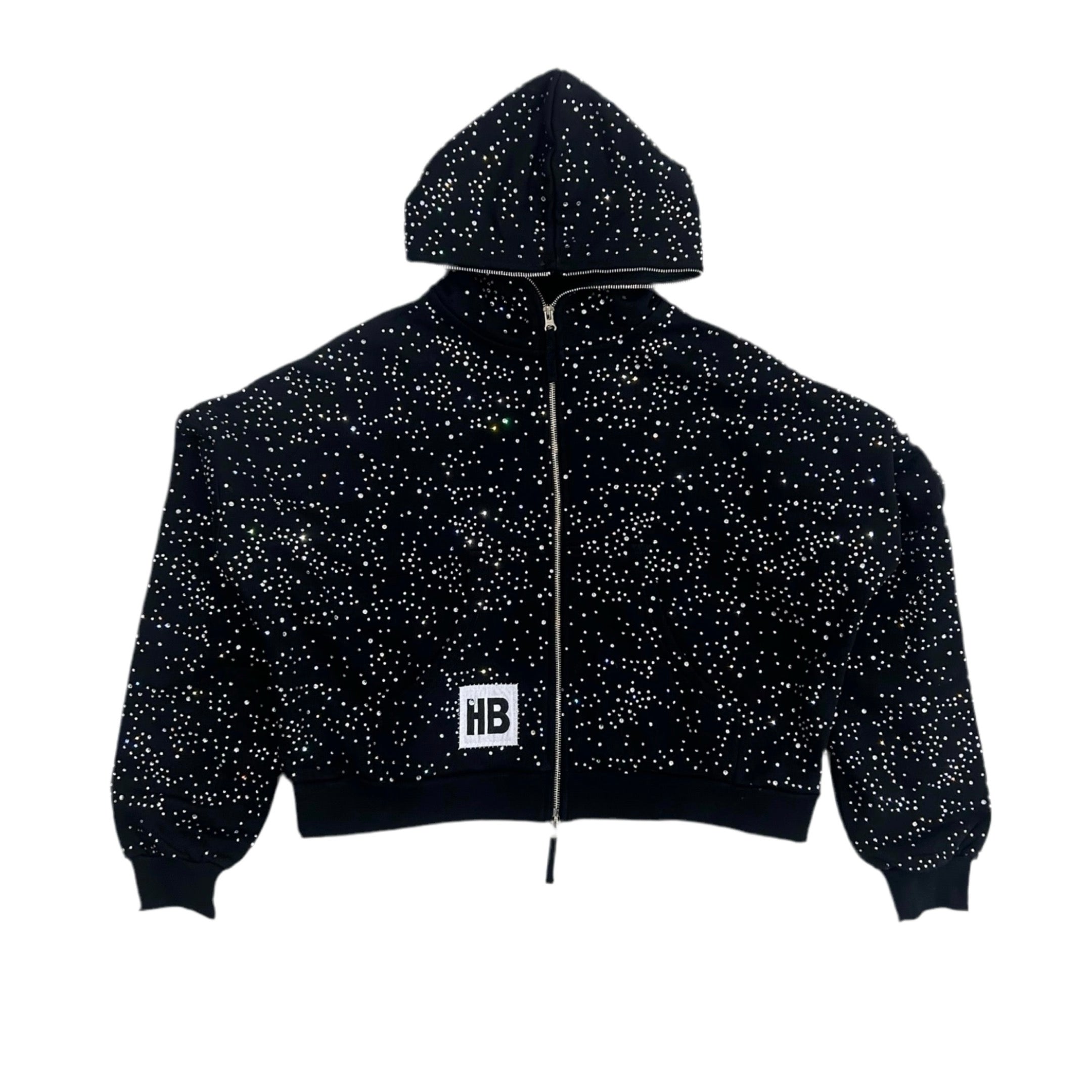 HYPEBOYS UNIFORM BLING HOODIE (BLACK)