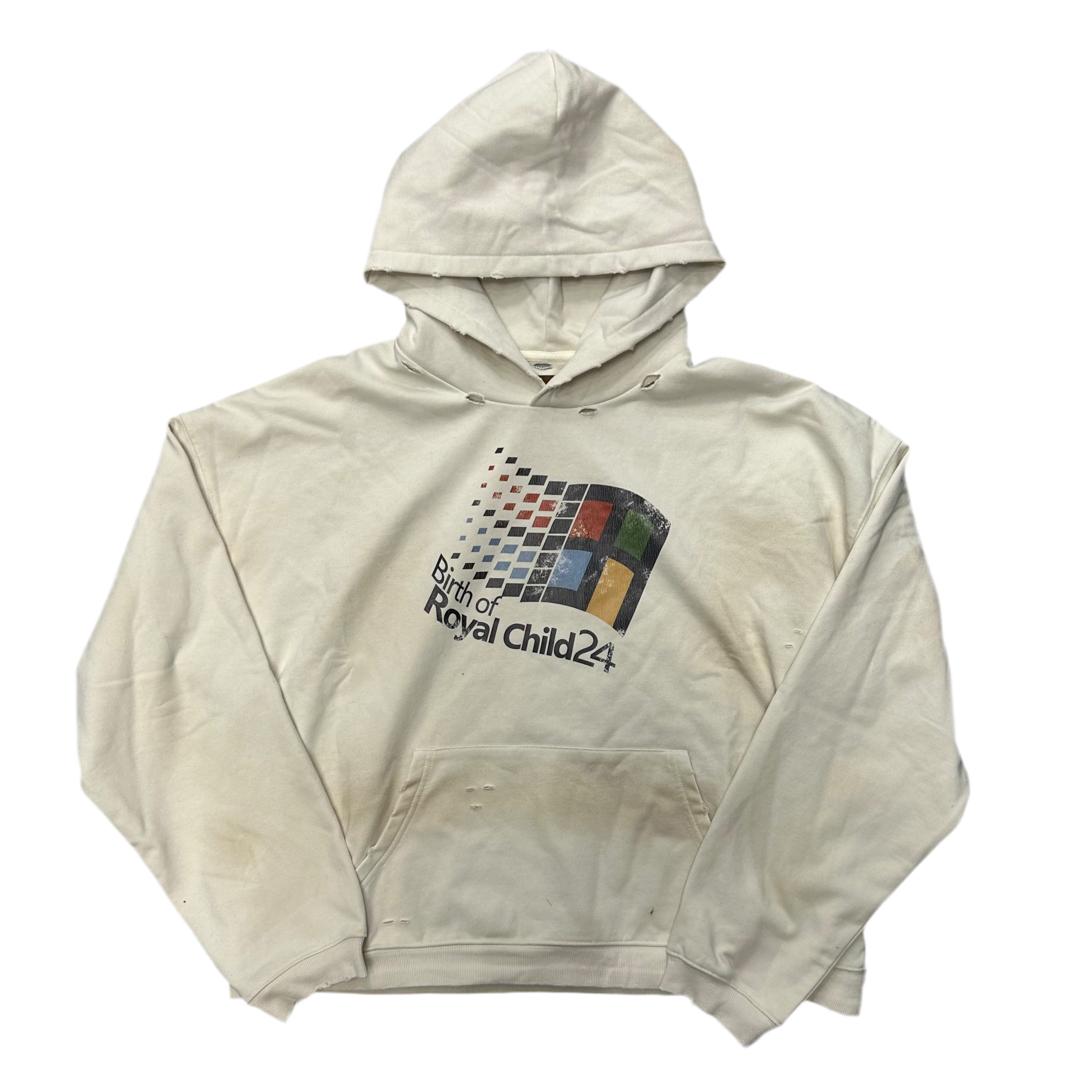 BIRTH OF ROYAL CHILD WHITE HOODIE