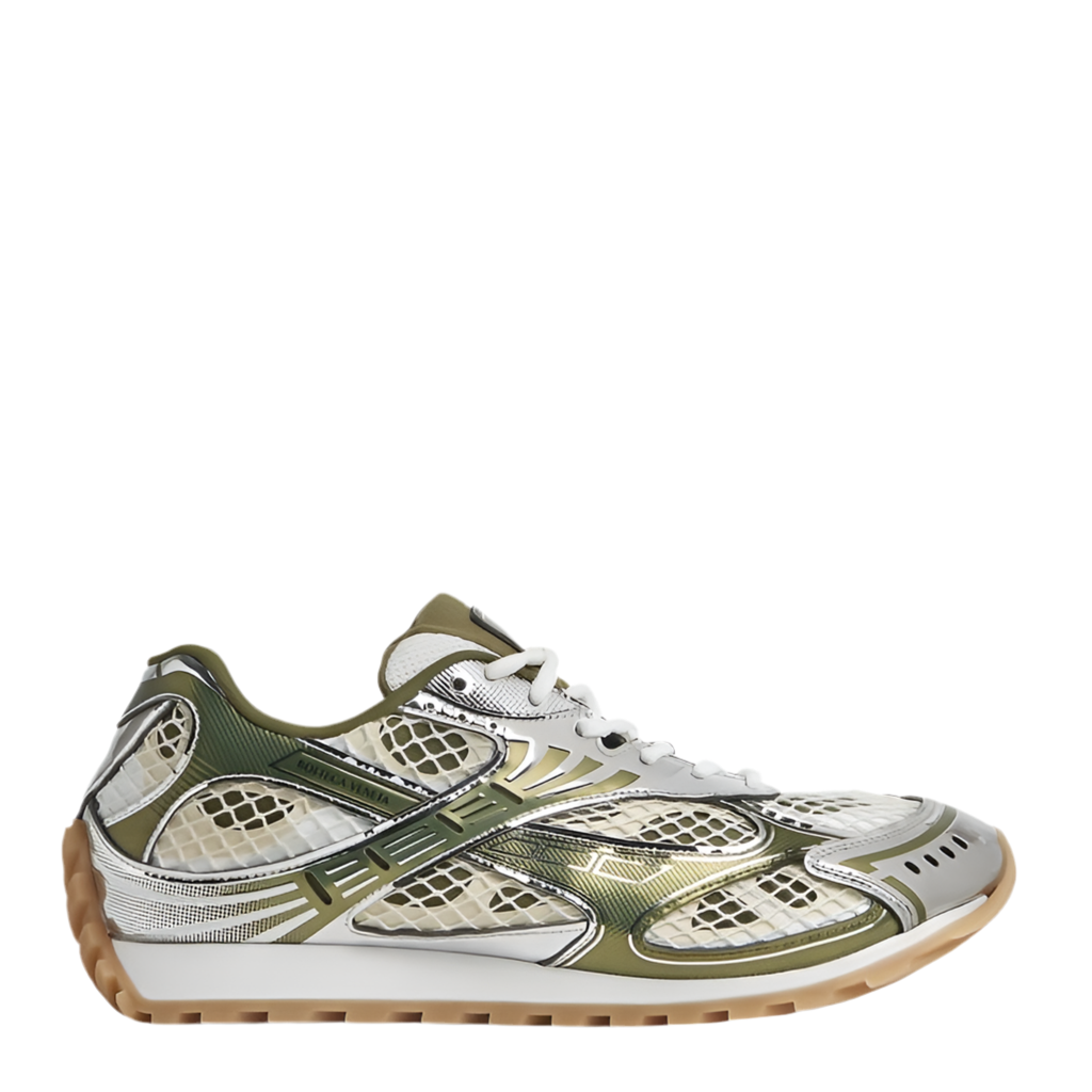 BOTTEGA VENETA ORBIT SNEAKER GREEN MUD WHITE