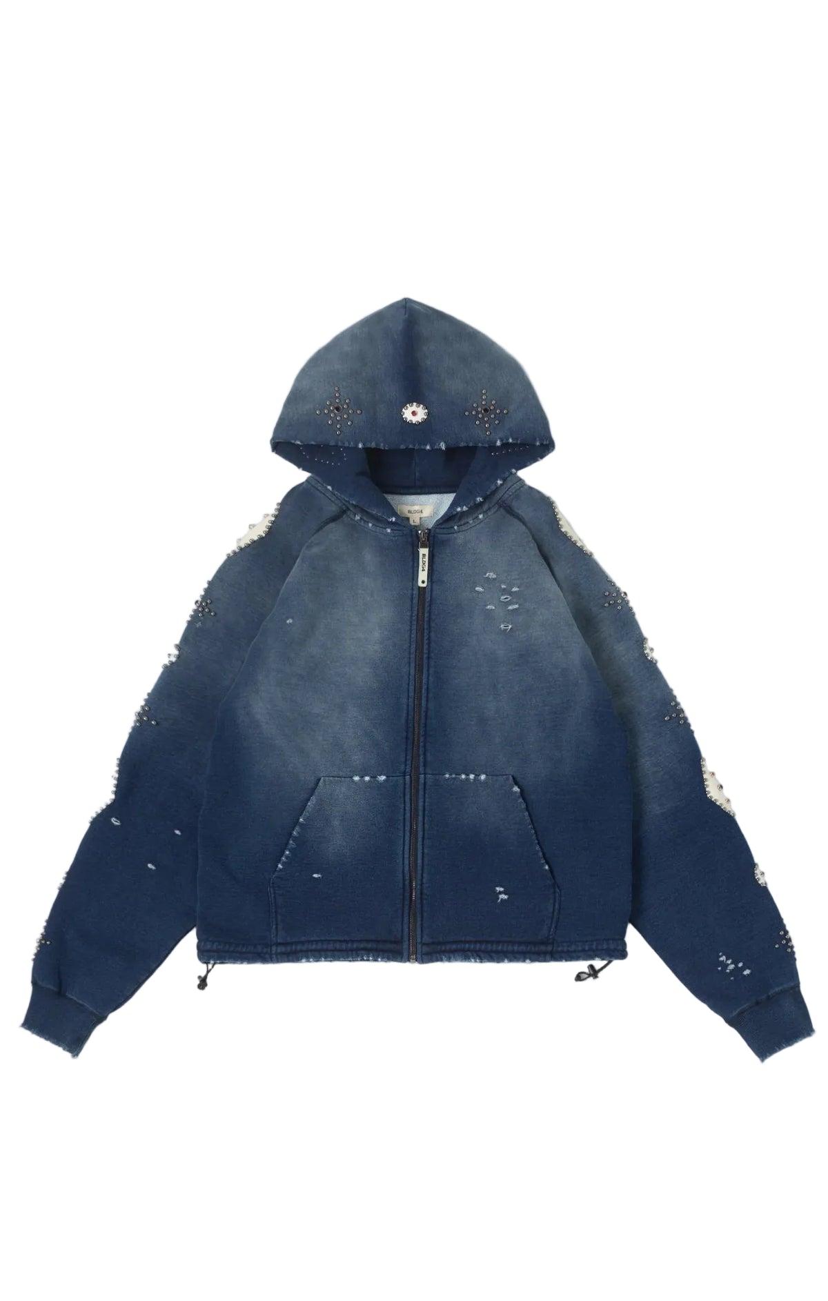 BLDG4 Falling Indigo Hoodie