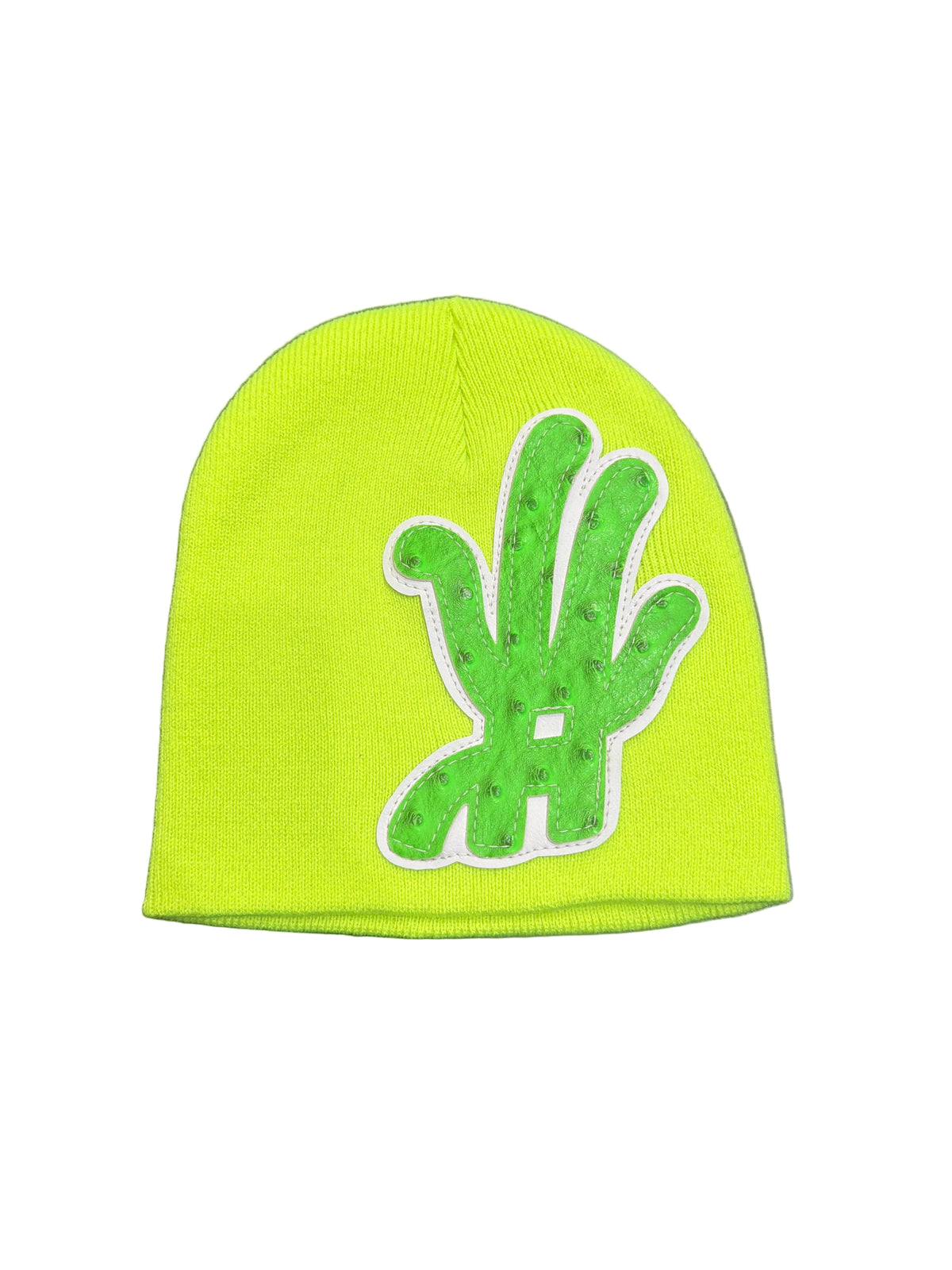 YKWYK Green Patch Beanie