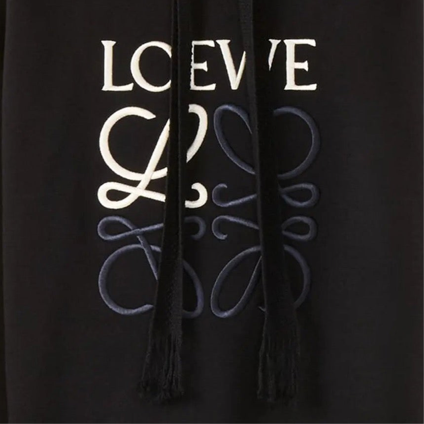 LOEWE ANAGRAM HOODIE NAVY BLUE