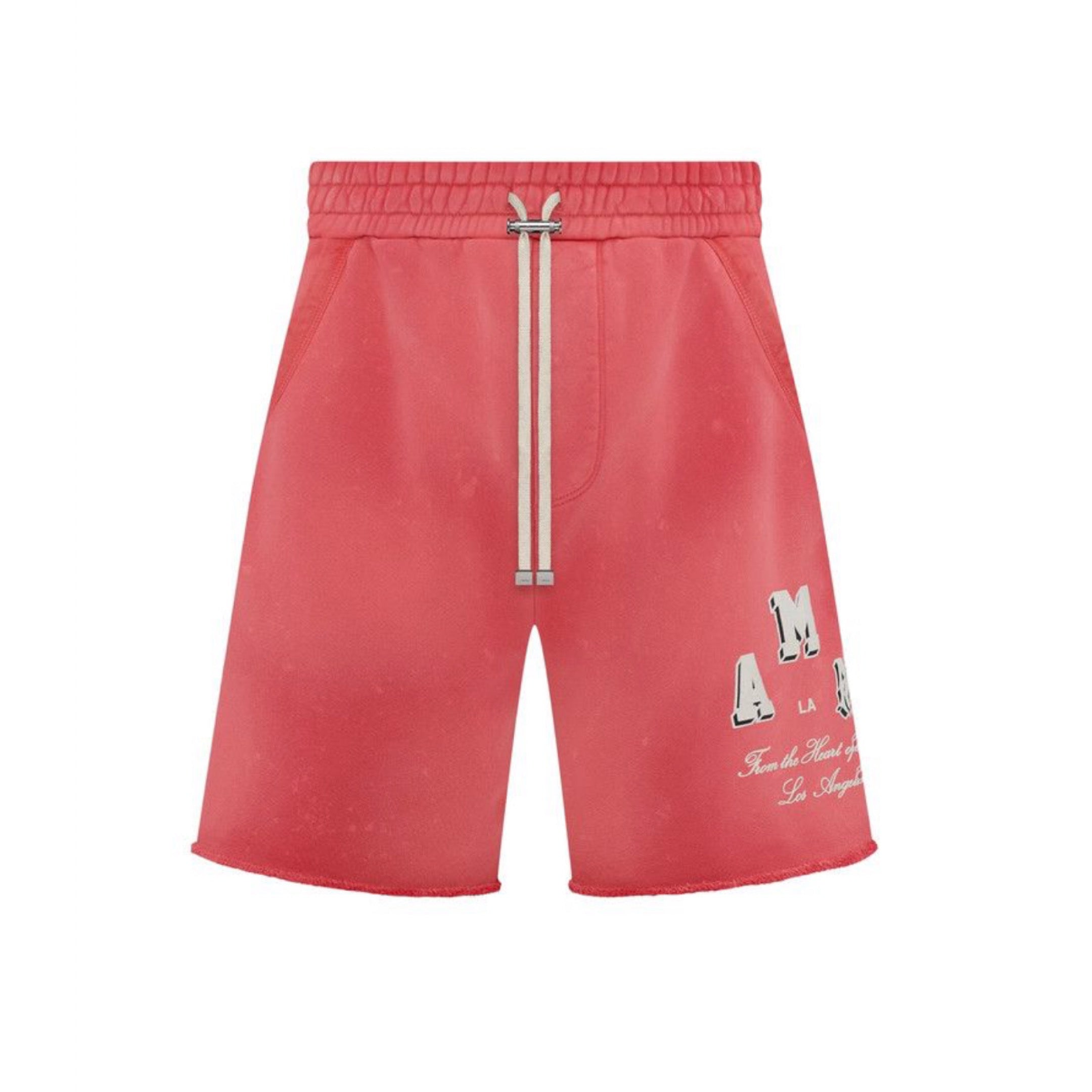 AMIRI VINTAGE COLLEGIATE SHORTS RED