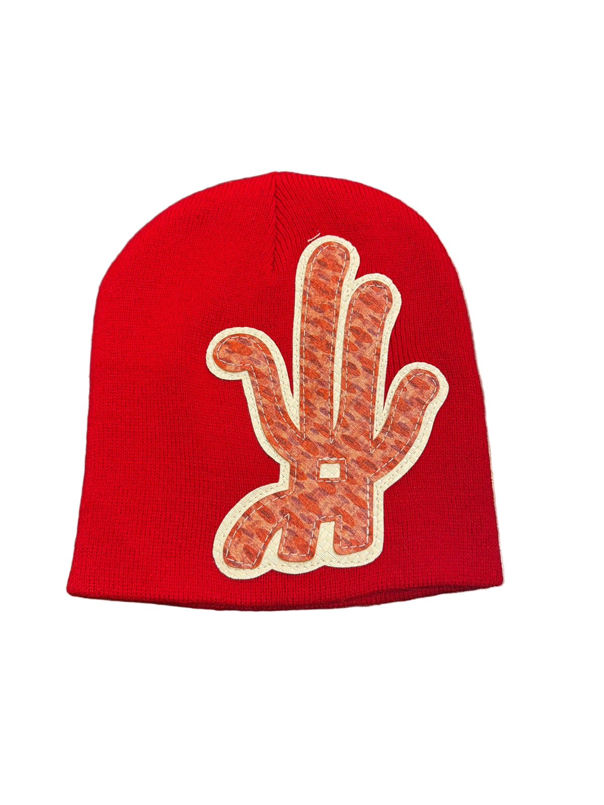 YKWYK Red Textured BEANIE