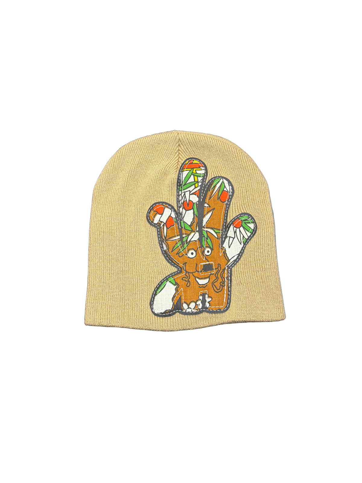 YKWYK BROWN Comic Patch BEANIE