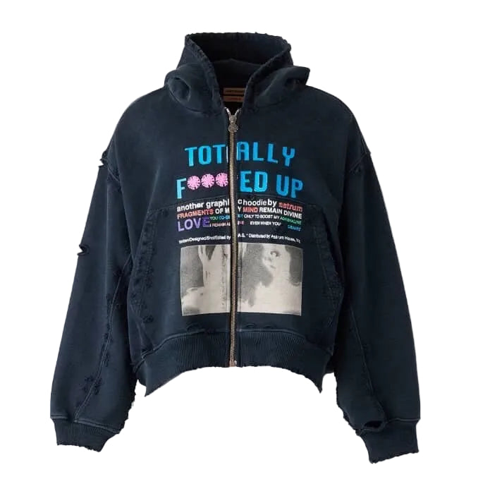 ASTRUM TFU ZIP HOODIE VINTAGE BLACK