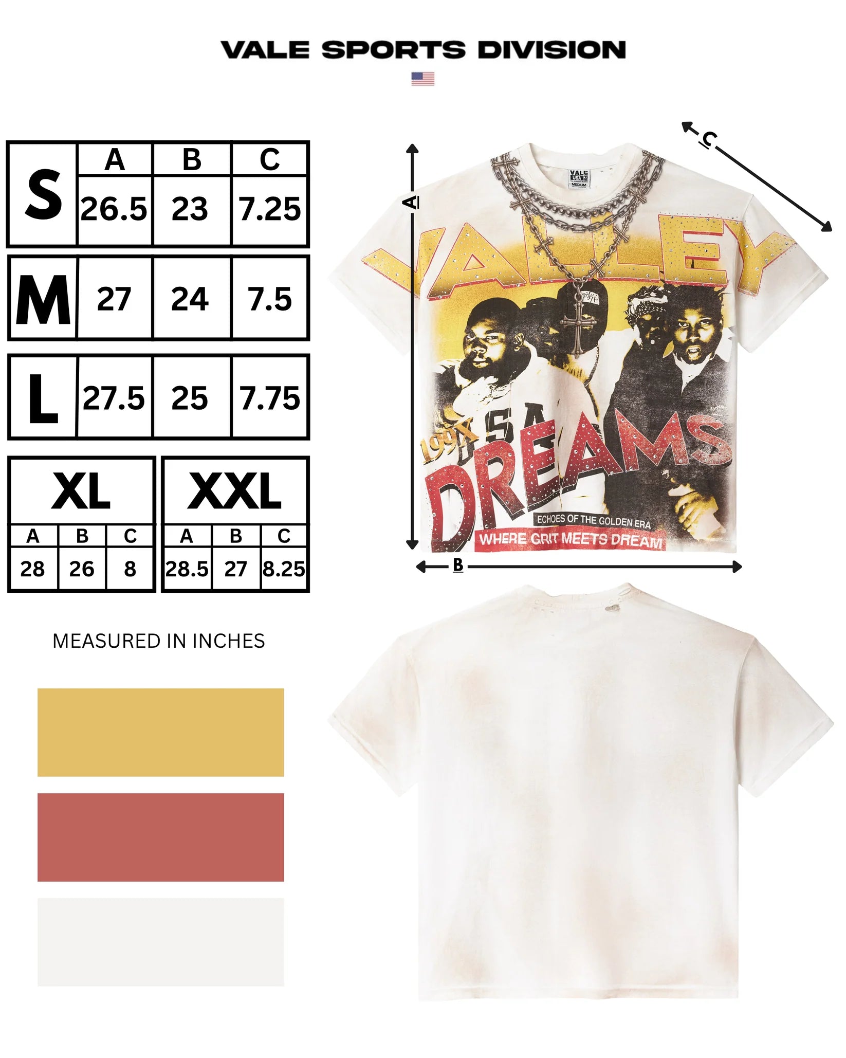 Vale Forever CHAMBERS BLING TEE WHITE