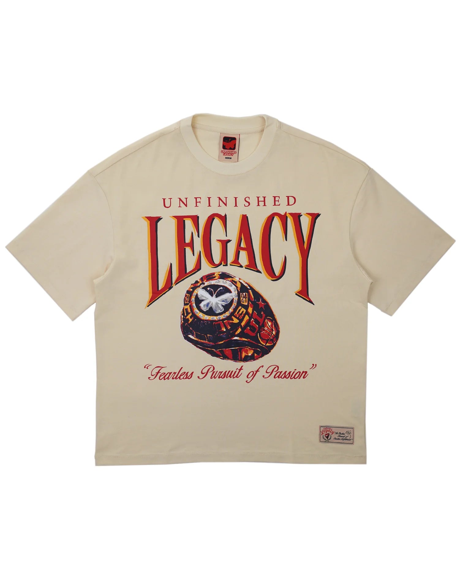 UNFINISHED LEGACY | CHAMPIONS RING CREAM TEE