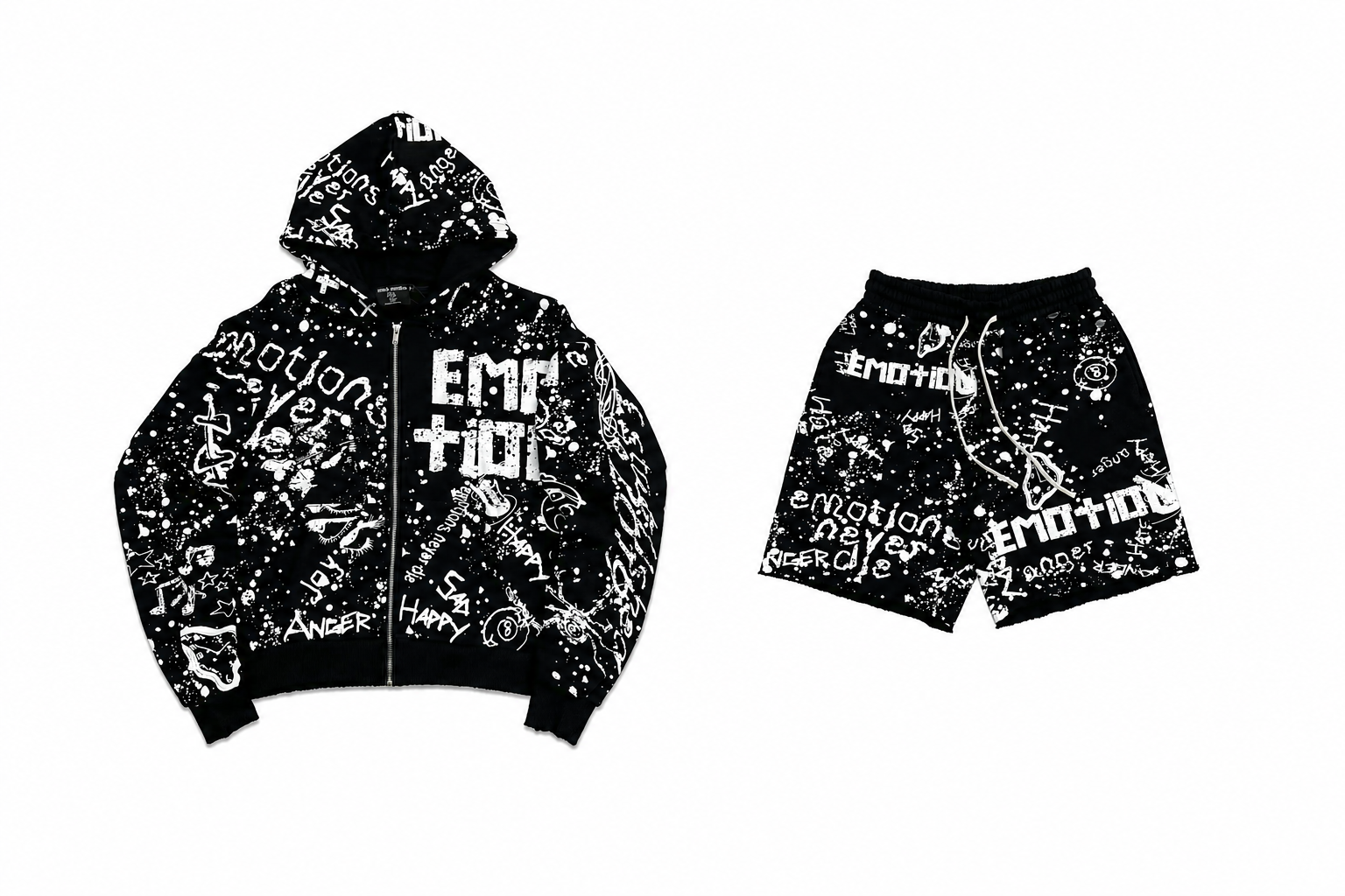 Mixed Emotion Black “Graffiti” Set